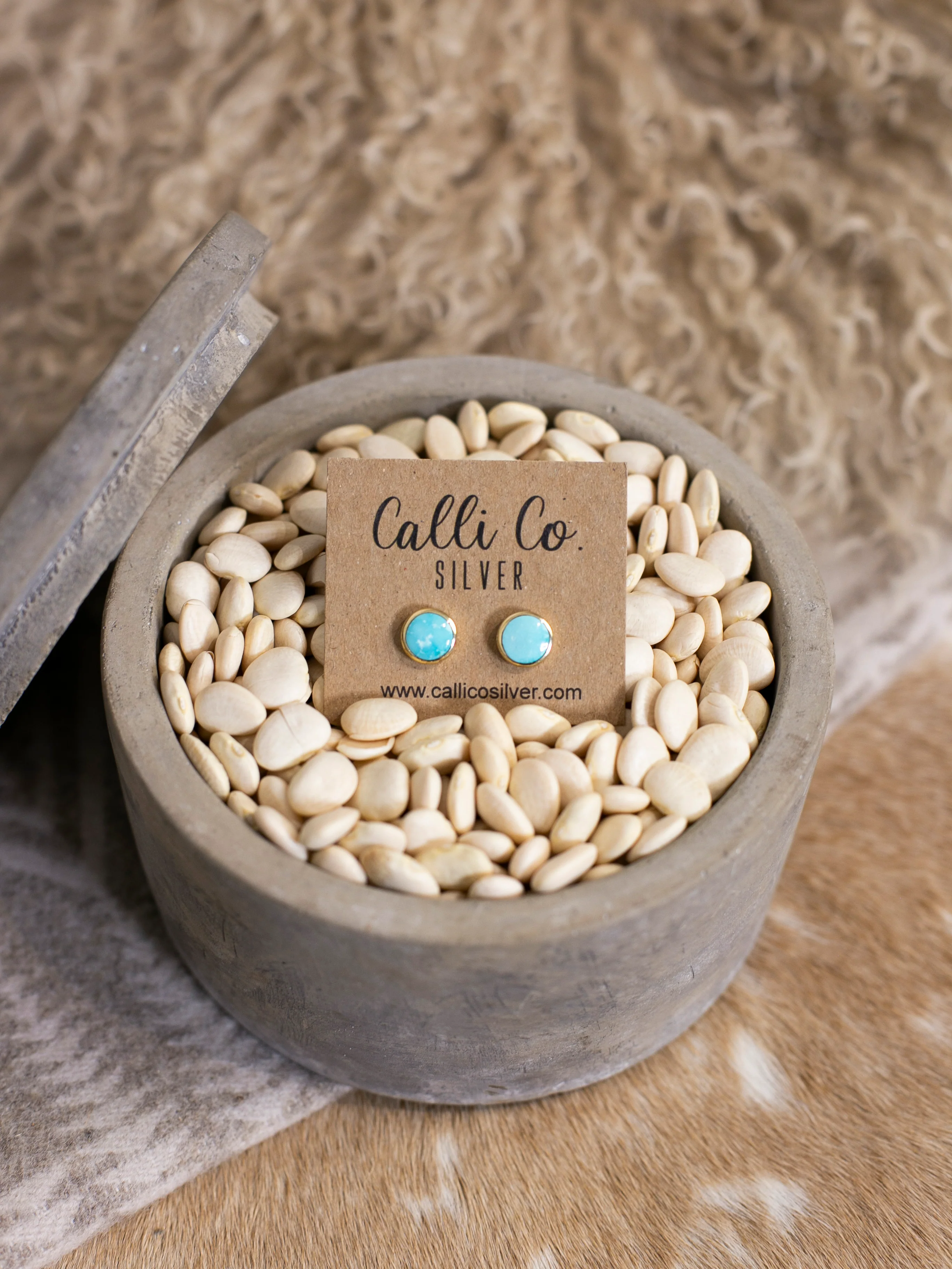 The Gold and Turquoise Earrings, 7 - Image 3