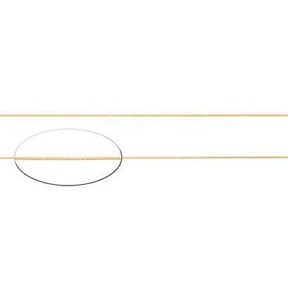 The Box Chain in 14k Gold - Image 4