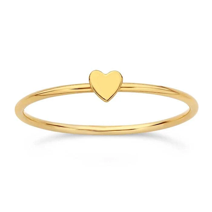 The Dainty Gold Heart Ring - Image 2