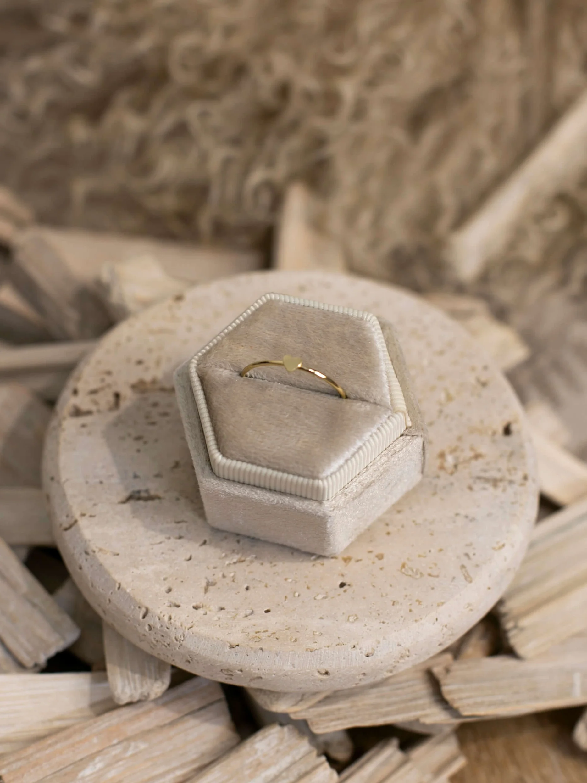 The Dainty Gold Heart Ring - Image 3