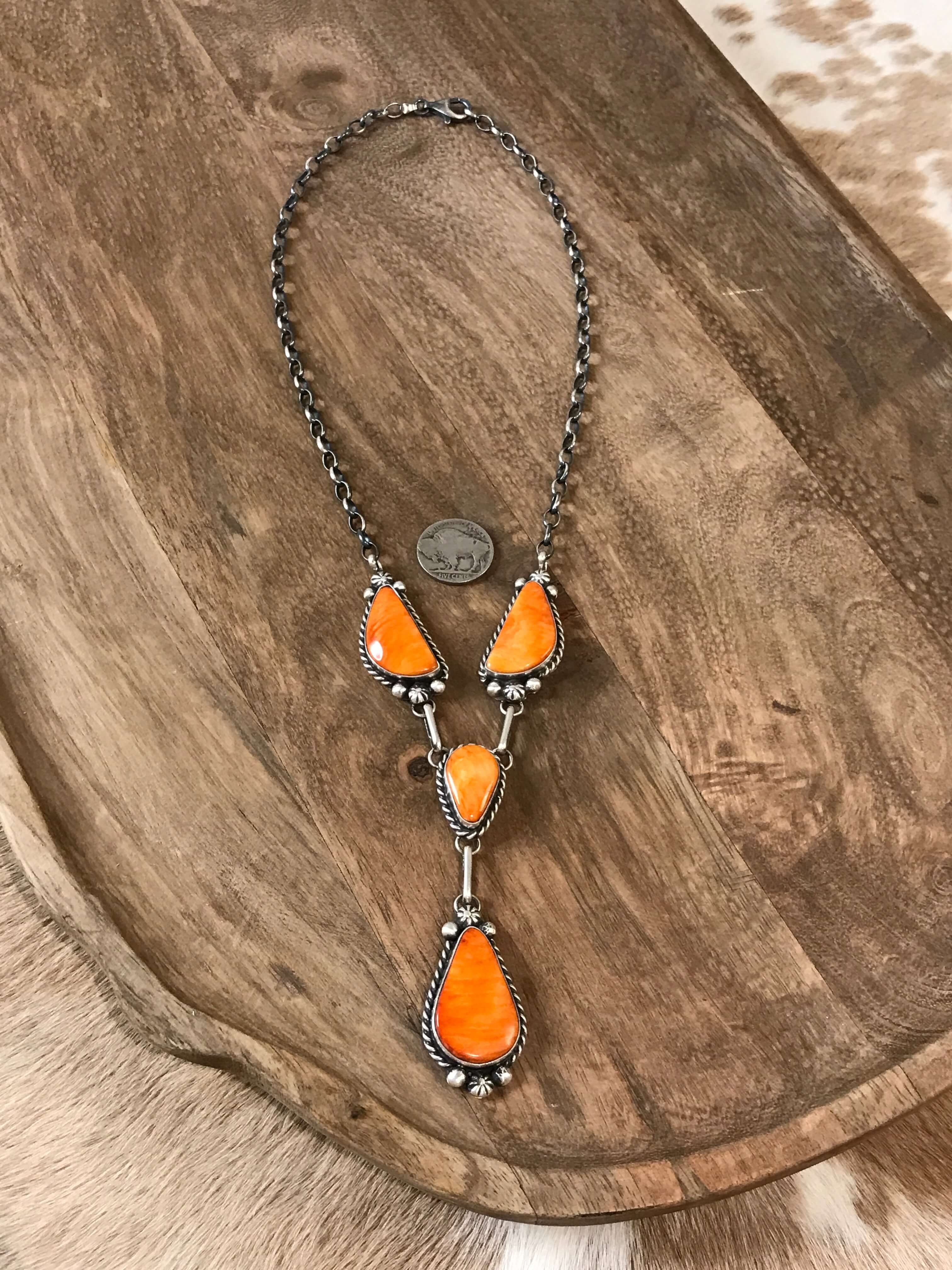 The Goldie Lariat Necklace Set - Image 6