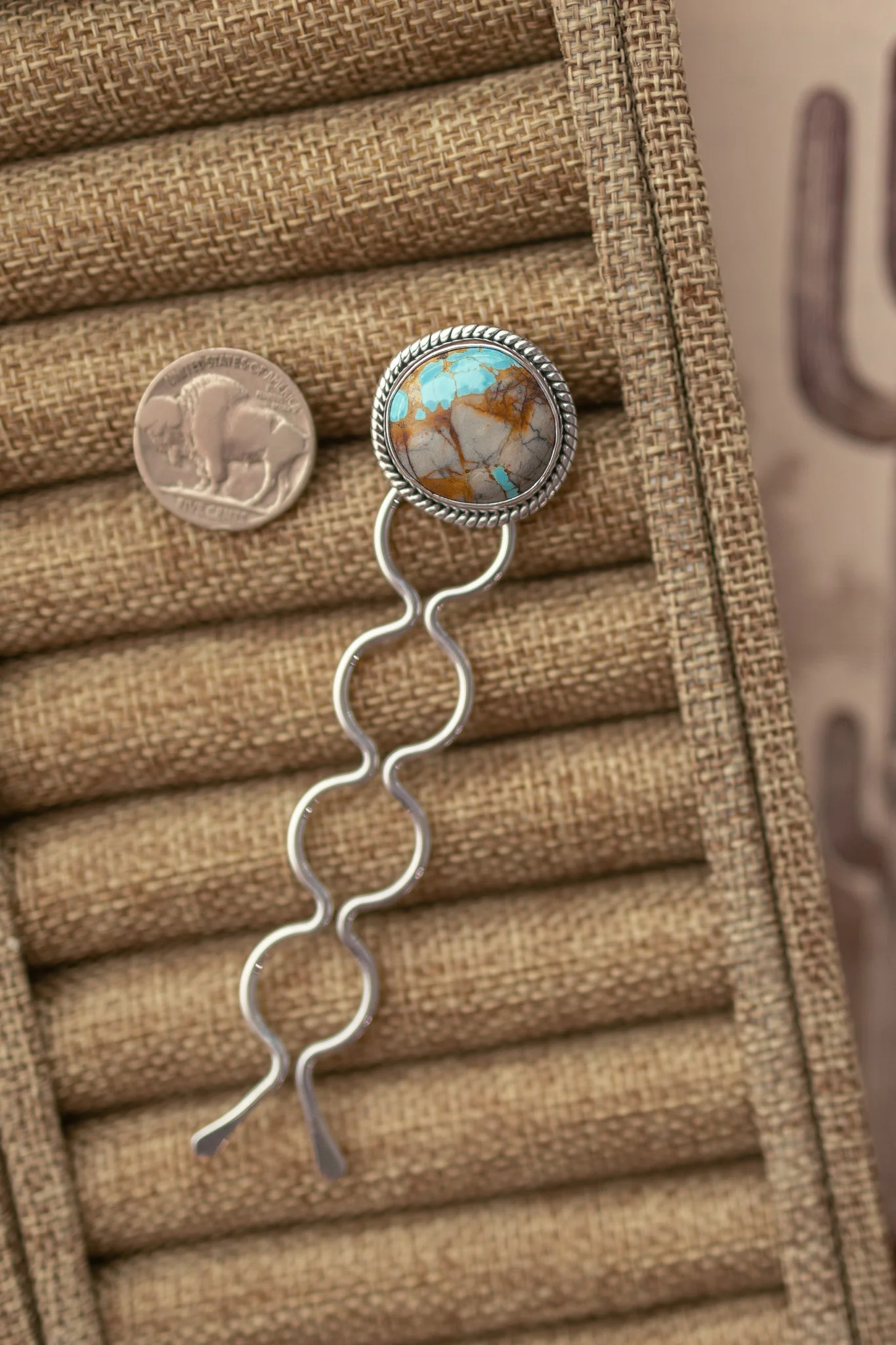 The Grace Turquoise Hair Pin, 7 - Image 2