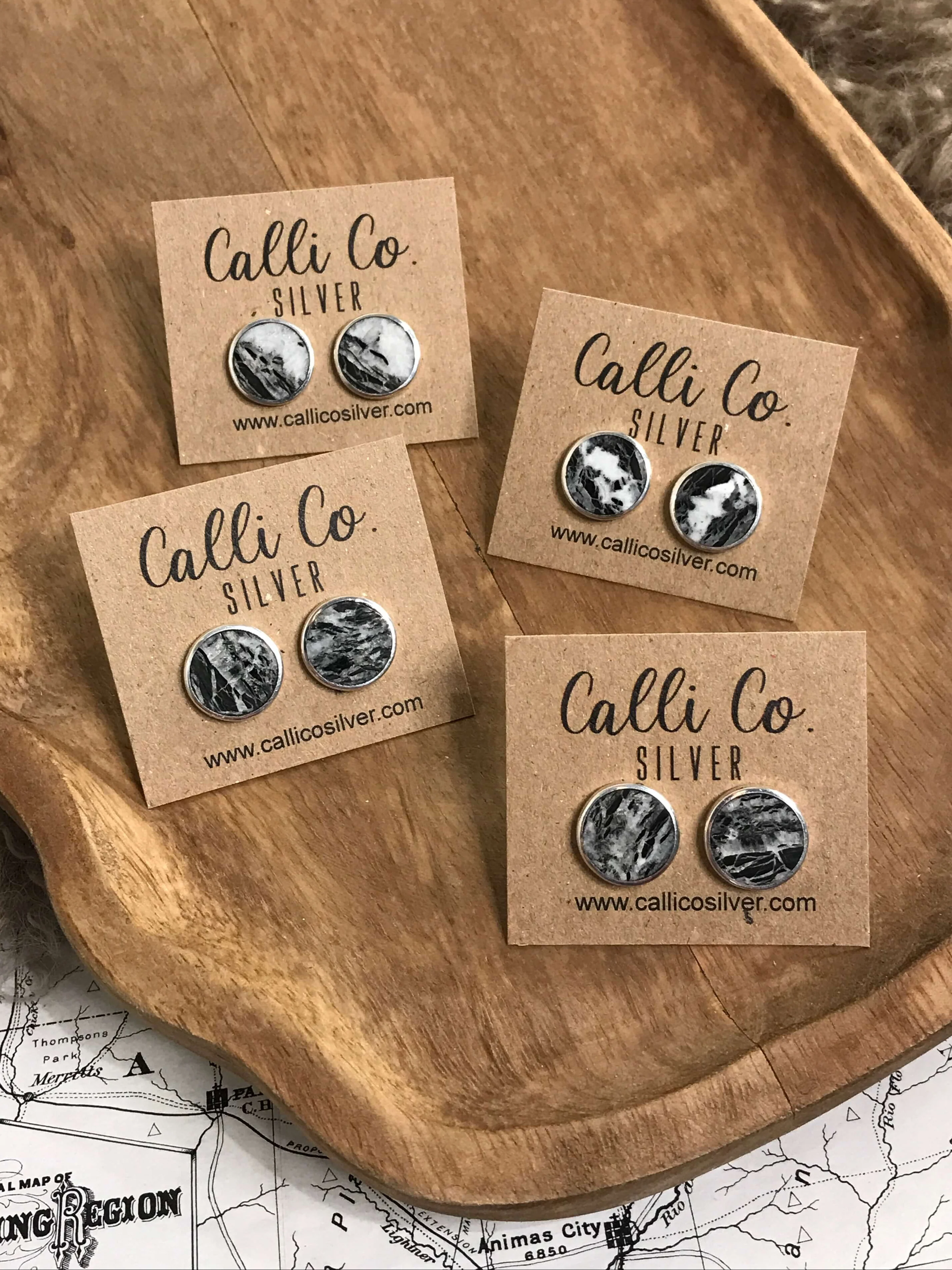 The Grande Monica Inlay Studs