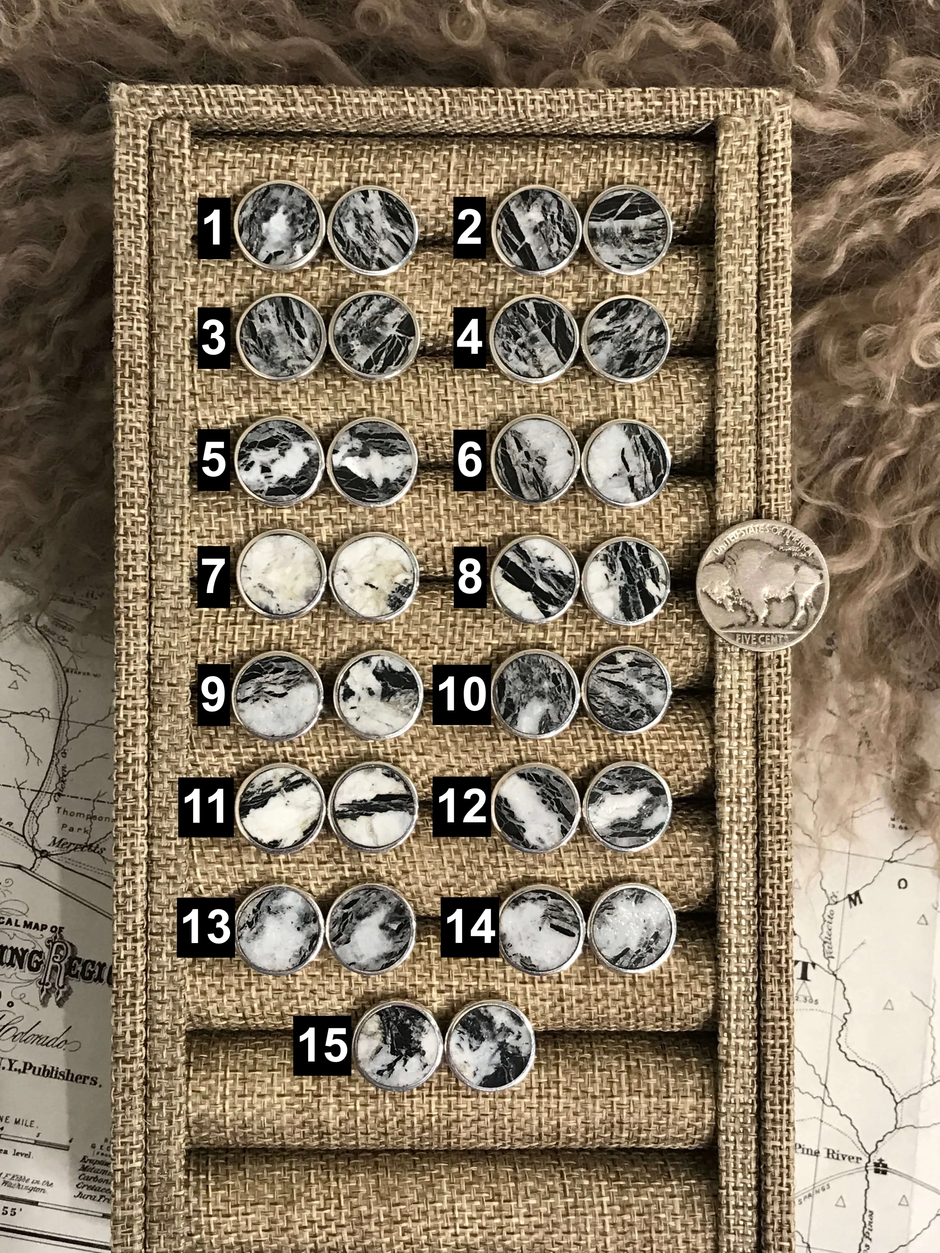 The Grande Monica Inlay Studs - Image 2