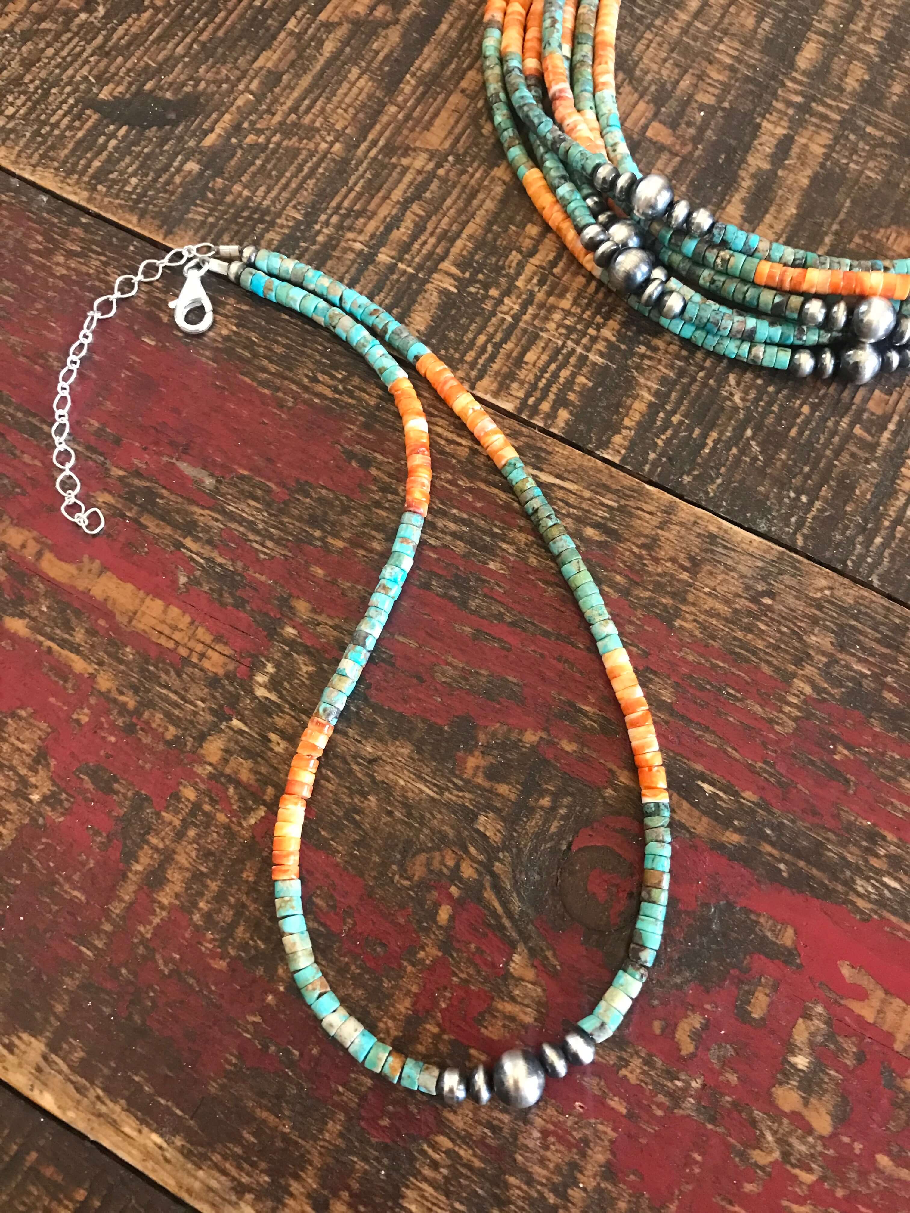 The Guffey Turquoise & Spiny Necklace