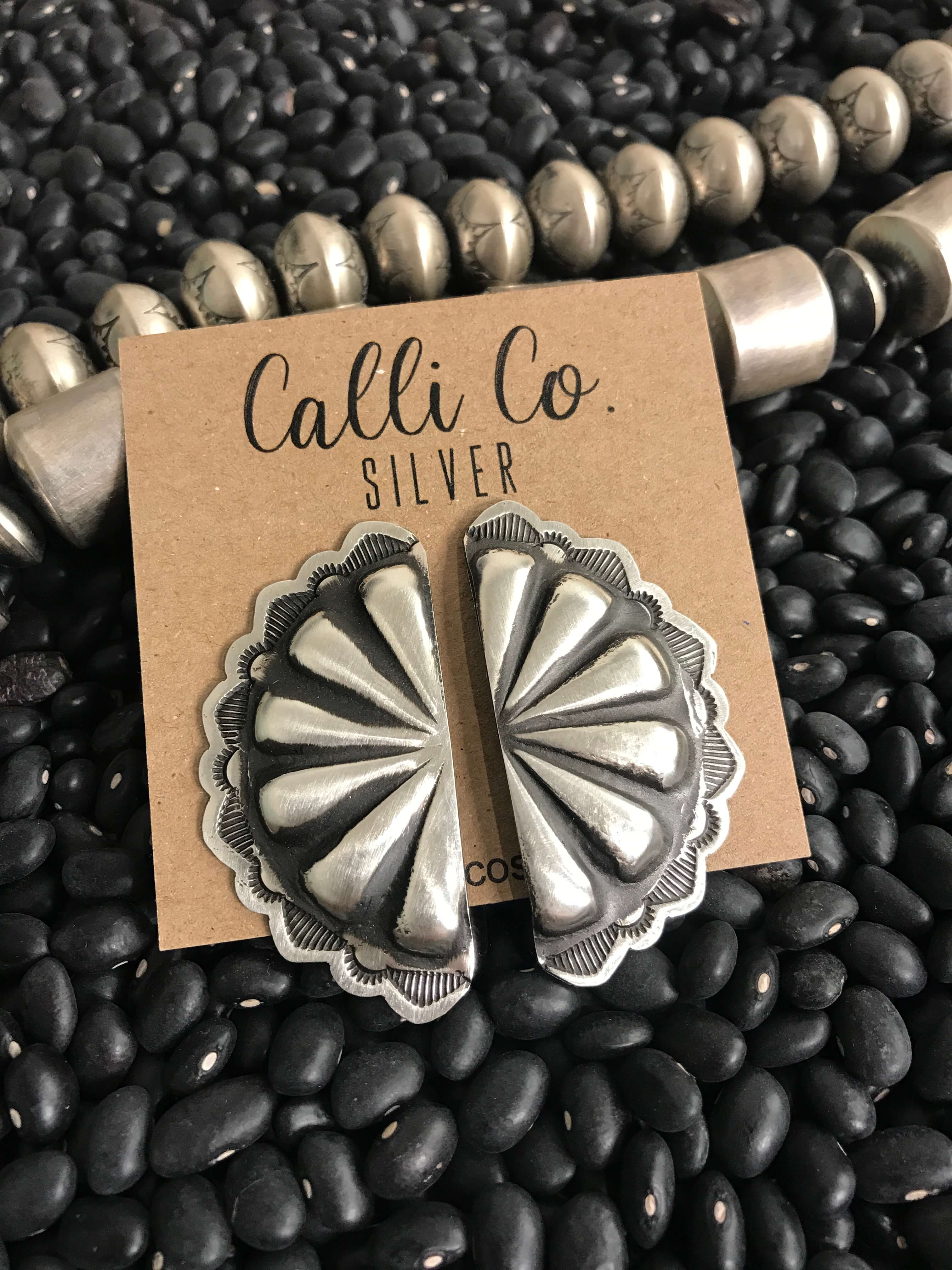 The Half-moon Concho Earrings, 2