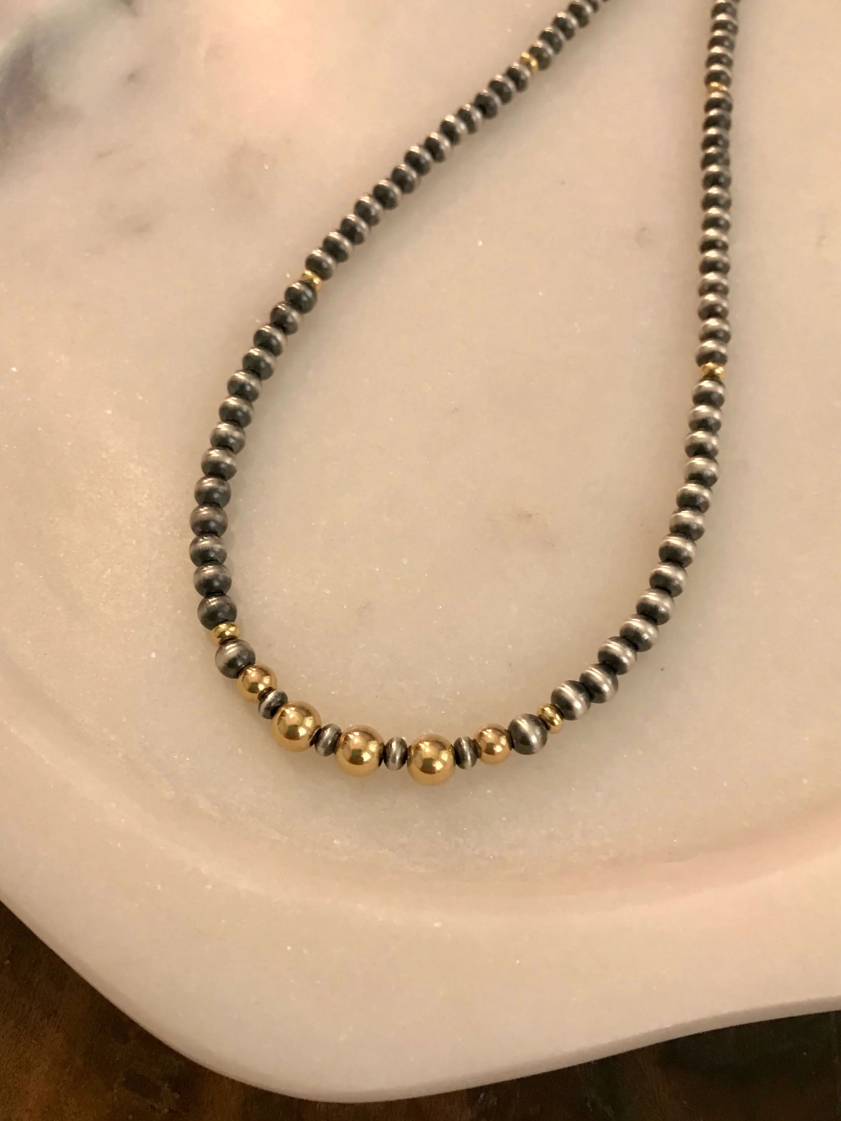 The Harlow Gold + Pearl Necklace