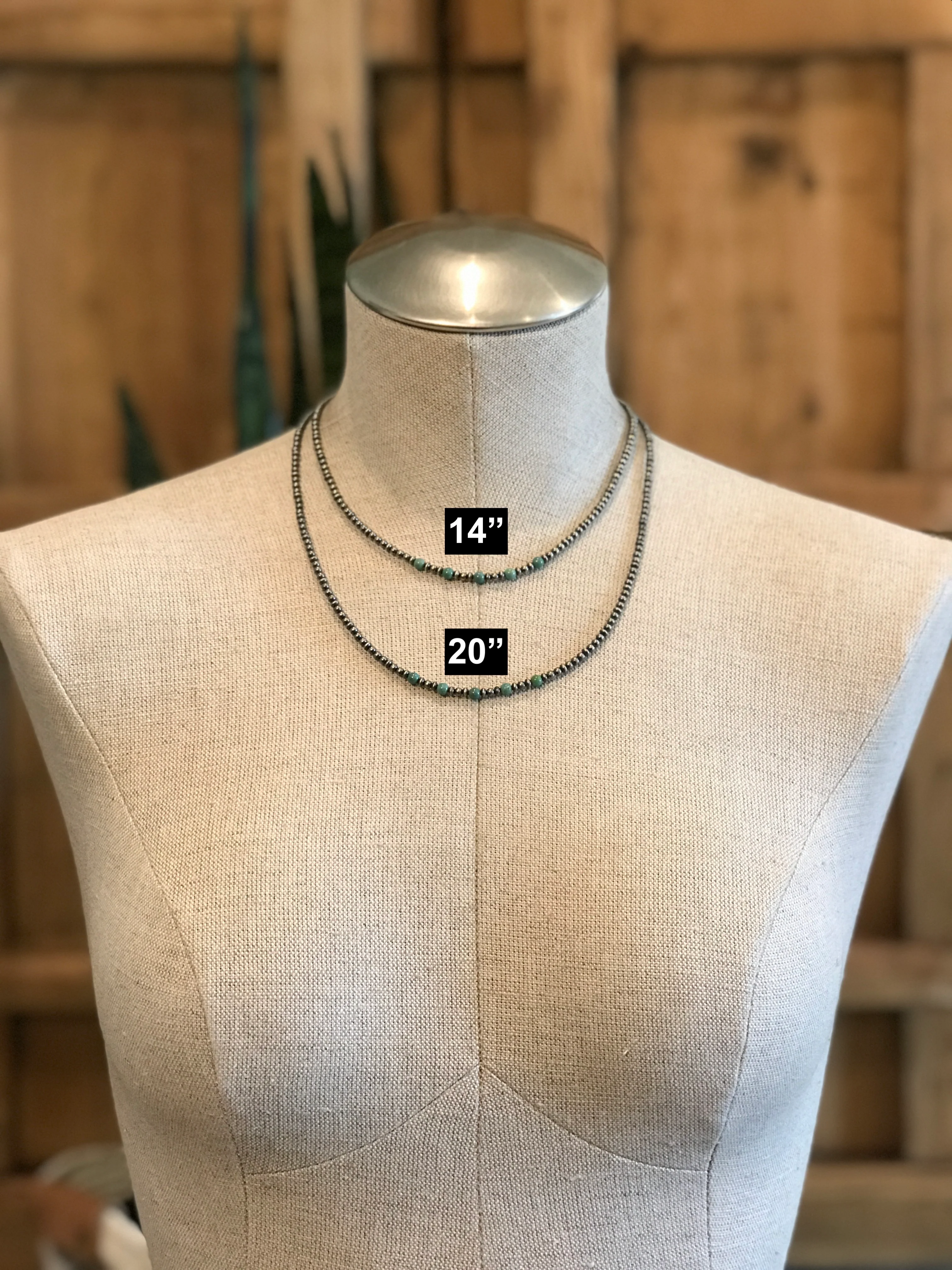 The Harlow Necklace in Green Turquoise - Image 2