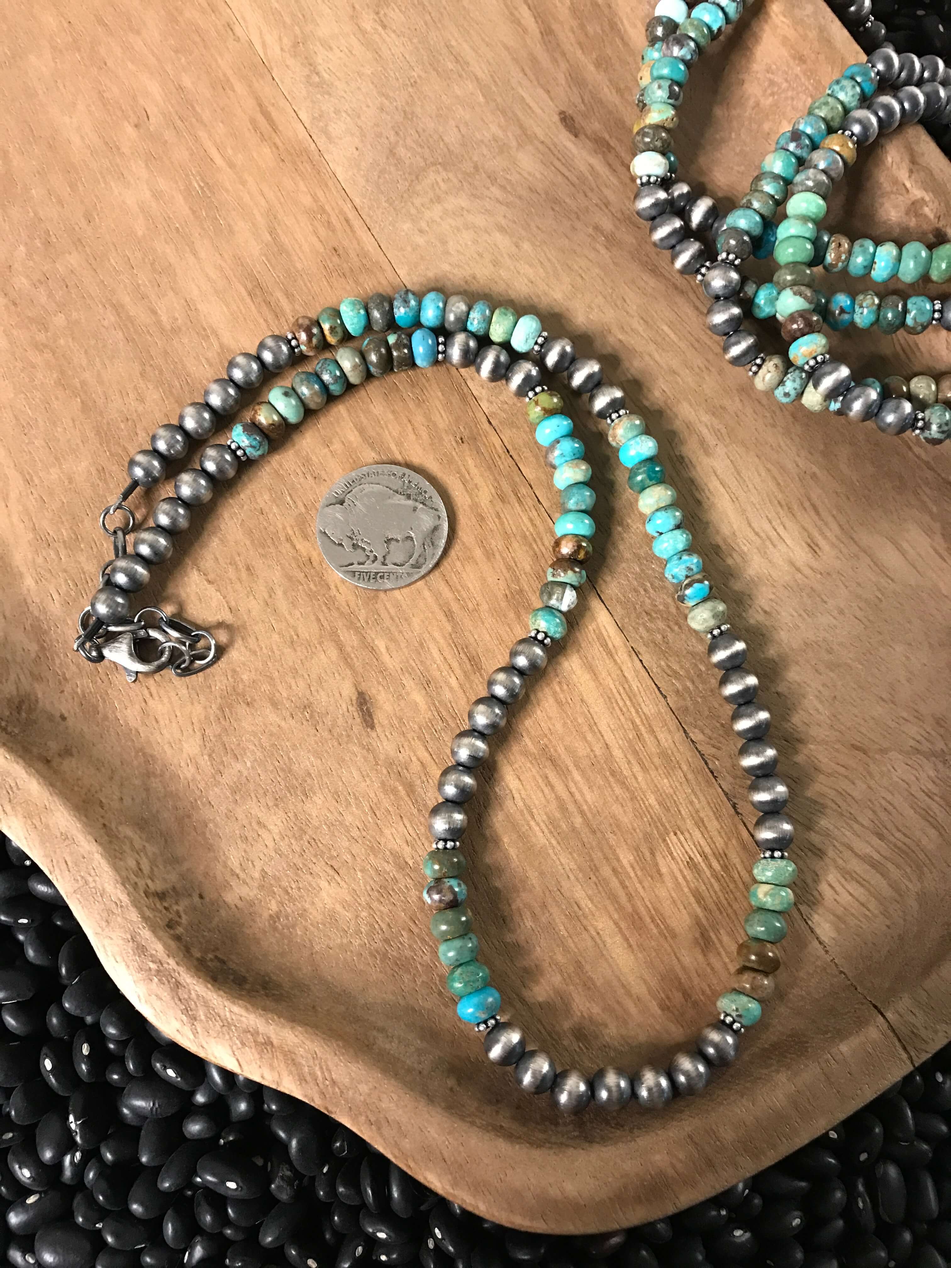 The Hudson Turquoise Necklace, 20" - Image 2