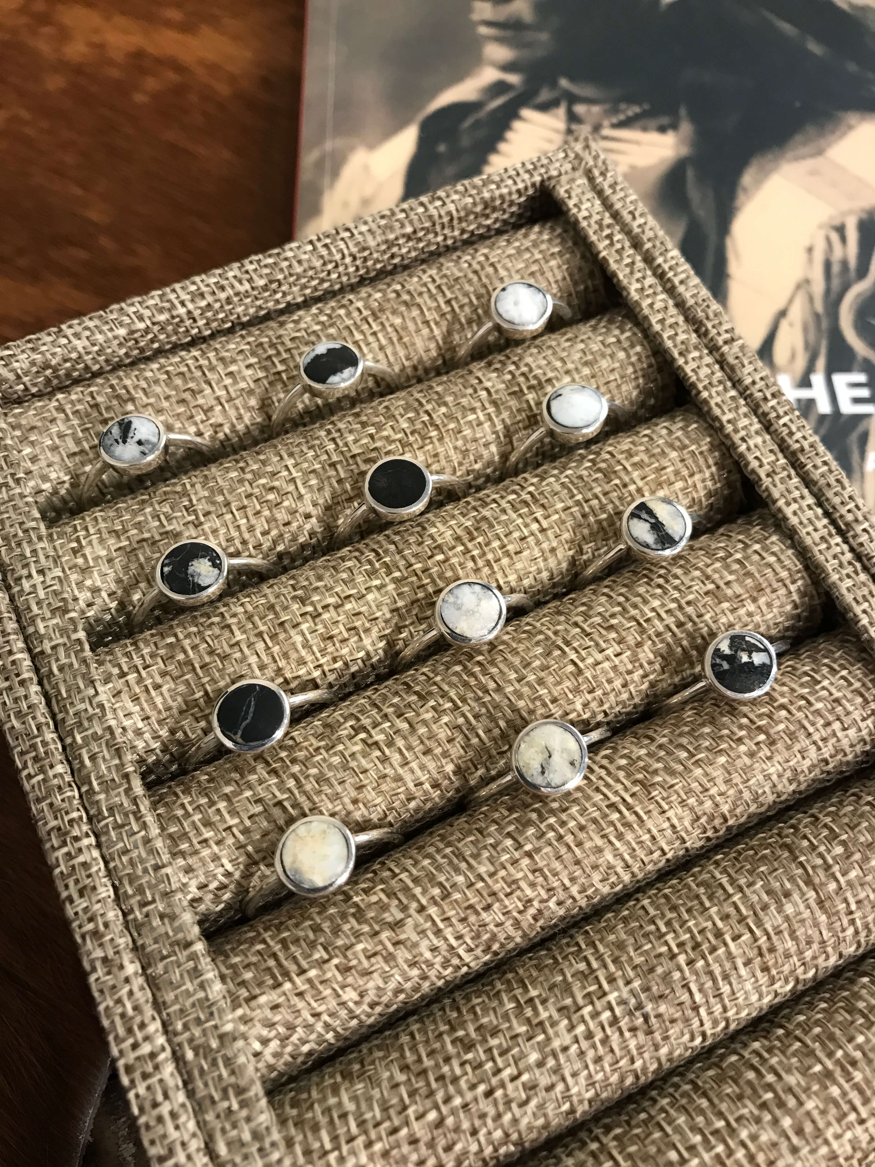 The Inlay Collection Cirque White Buffalo Ring