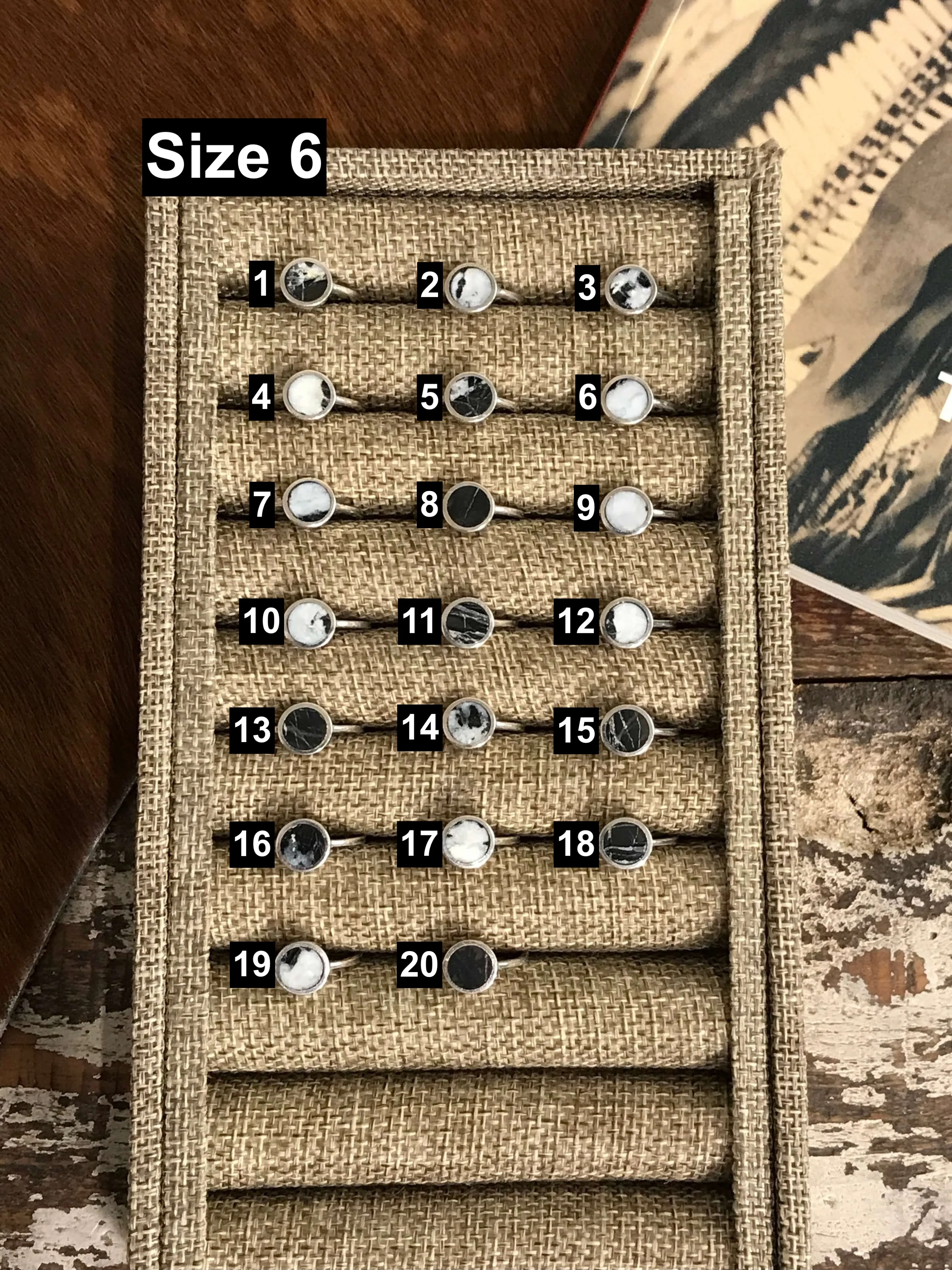 The Inlay Collection Cirque White Buffalo Ring - Image 2