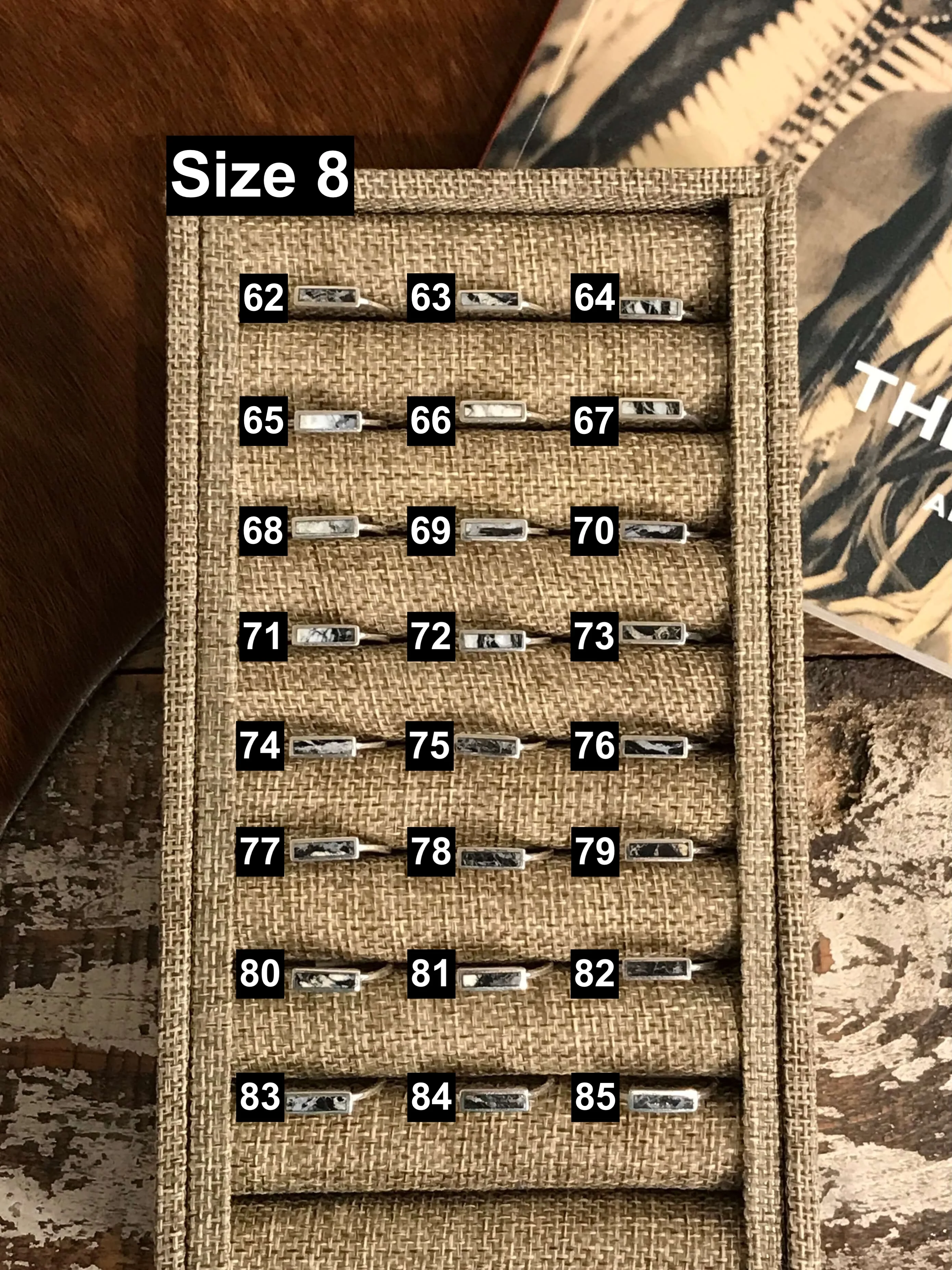 The Inlay Collection Rectangle White Buffalo Band - Image 5