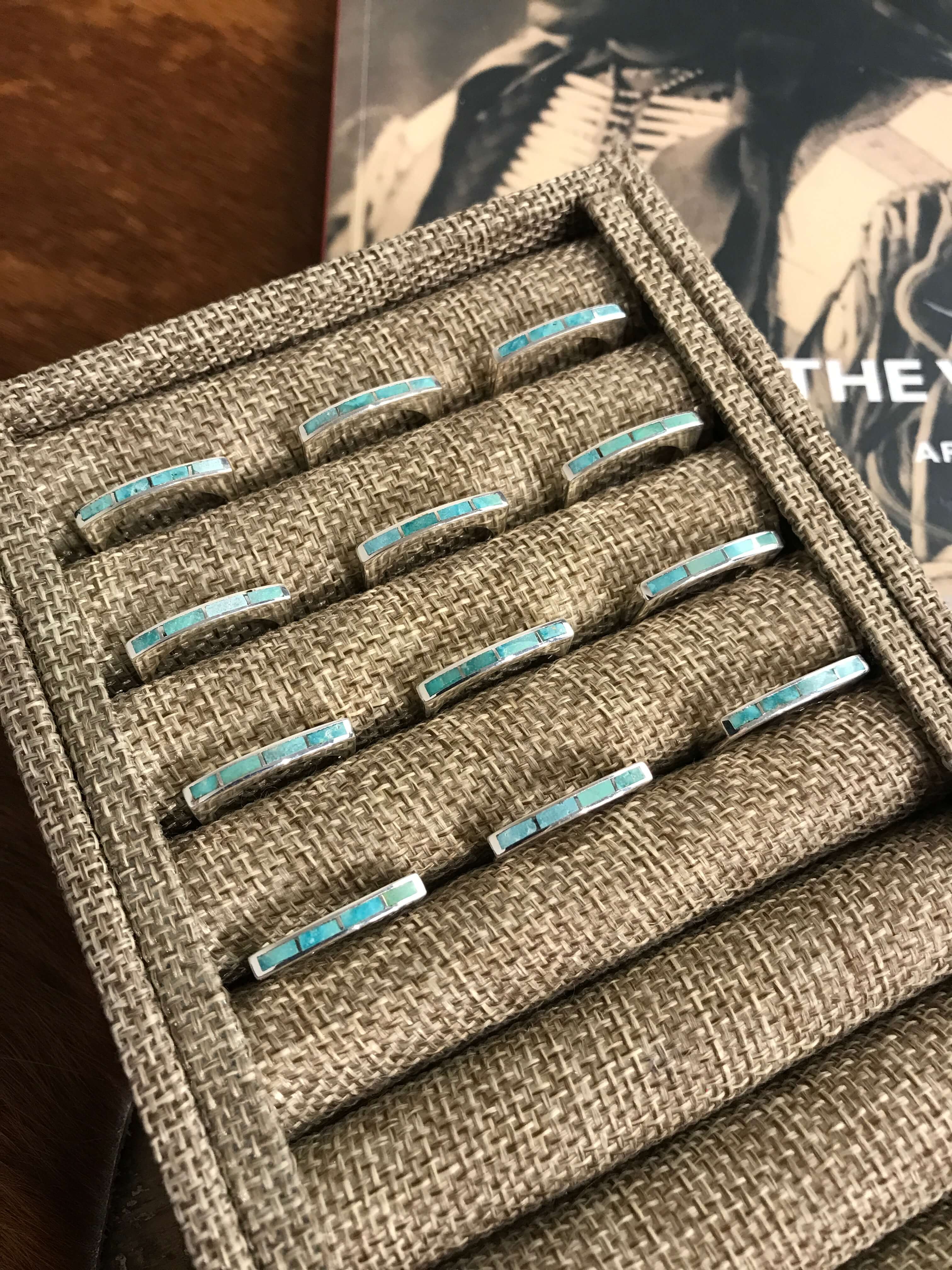 The Inlay Collection Thin Turquoise Stacking Band