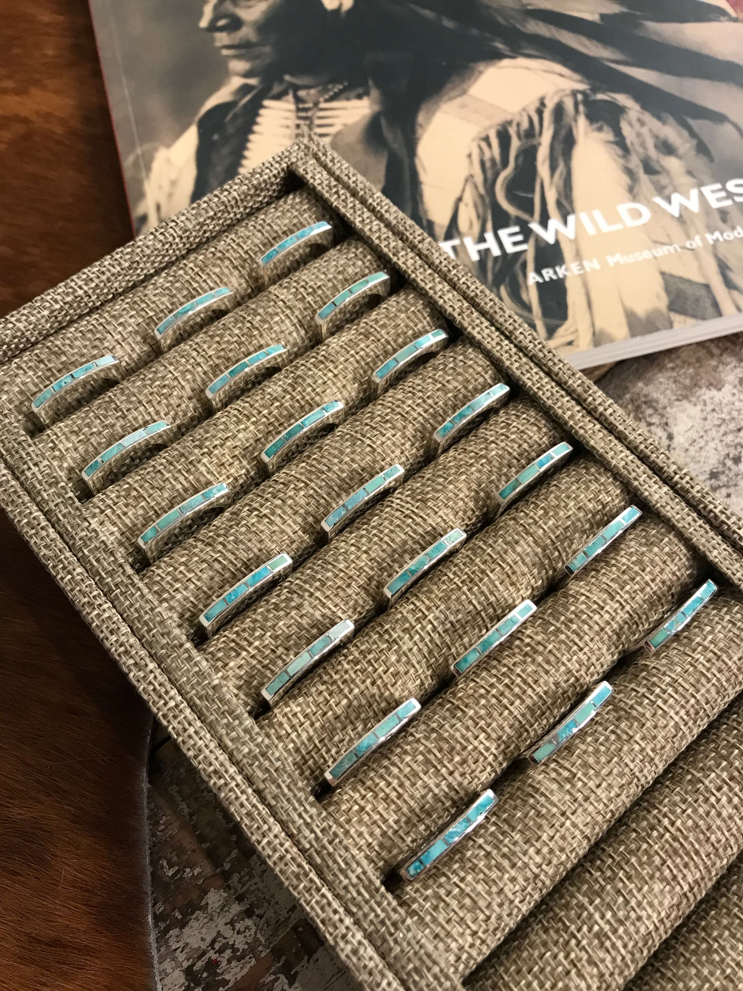 The Inlay Collection Thin Turquoise Stacking Band - Image 5