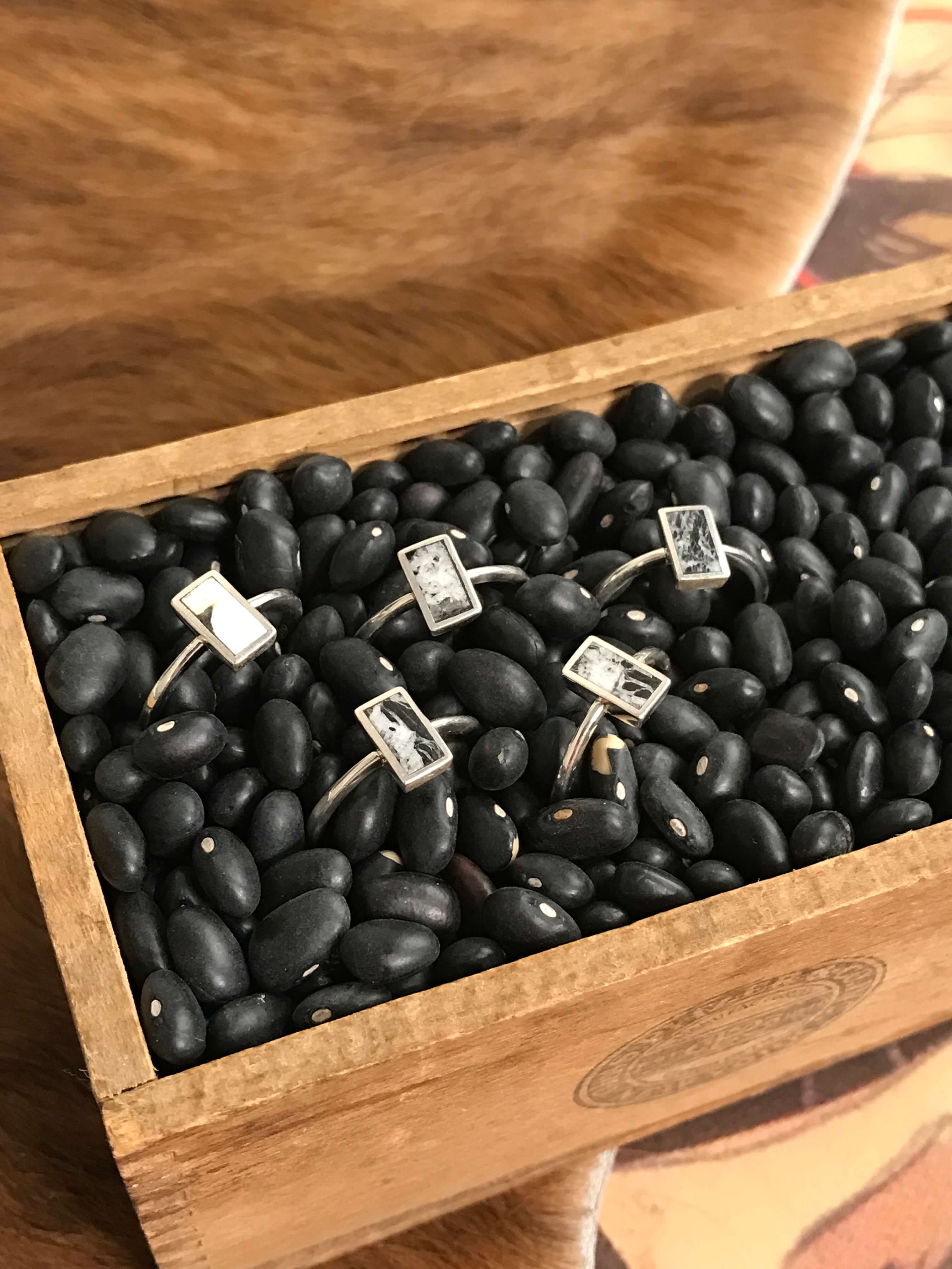 The Inlay Collection Tower Ring in White Buffalo - Image 2