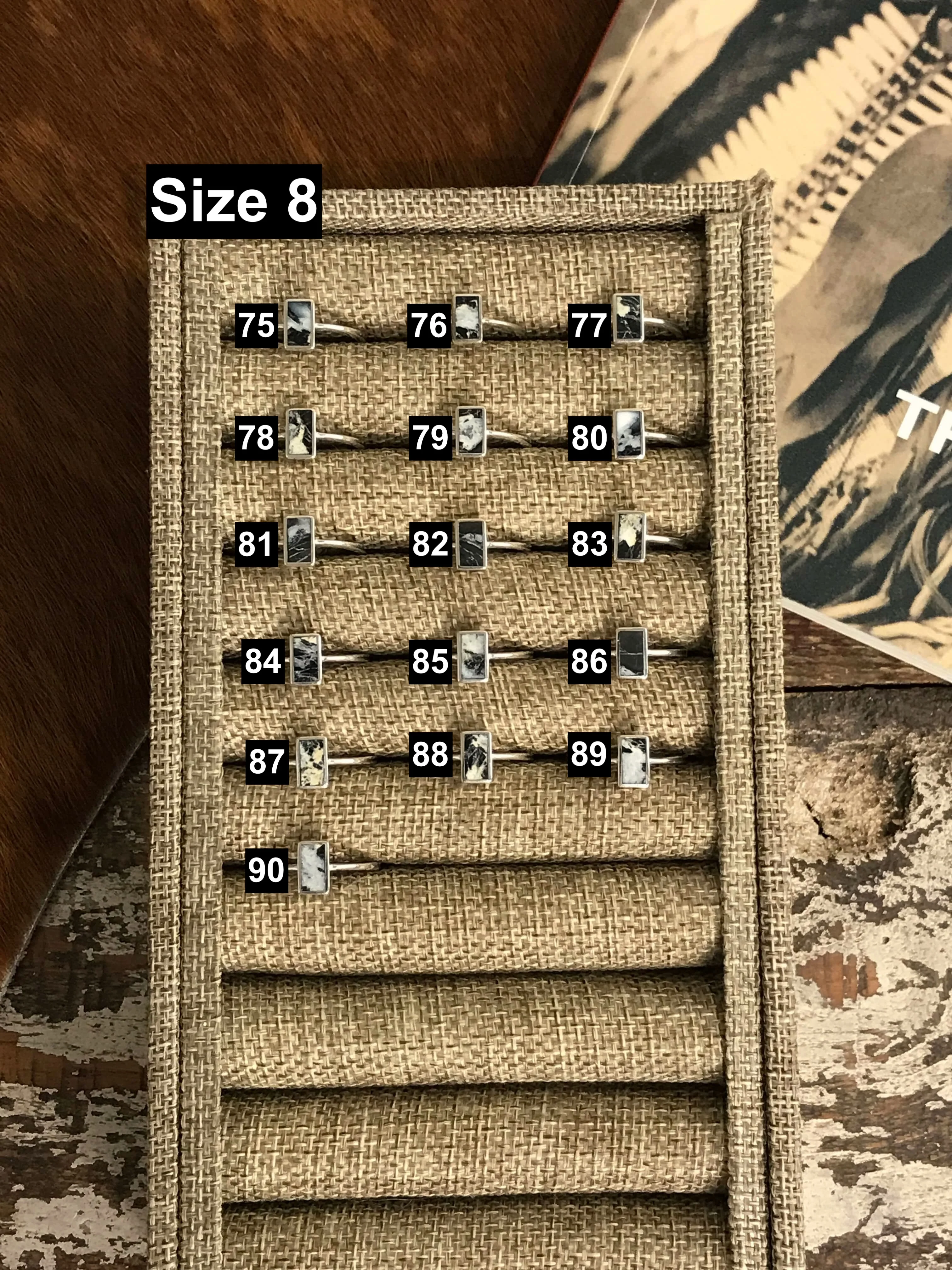 The Inlay Collection Tower Ring in White Buffalo - Image 7