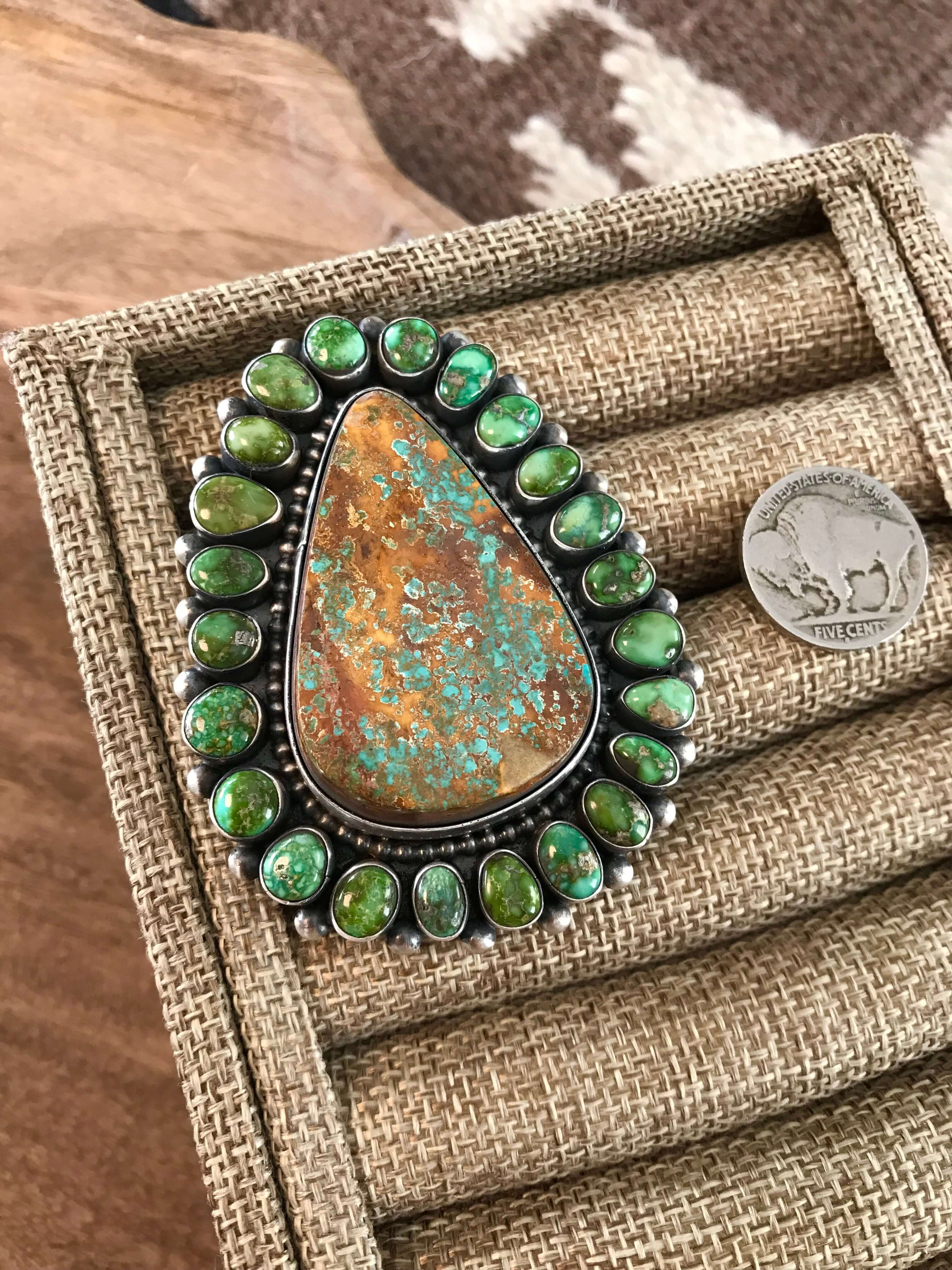 The Irion Turquoise Statement Ring, Sz 8.5 - Image 3