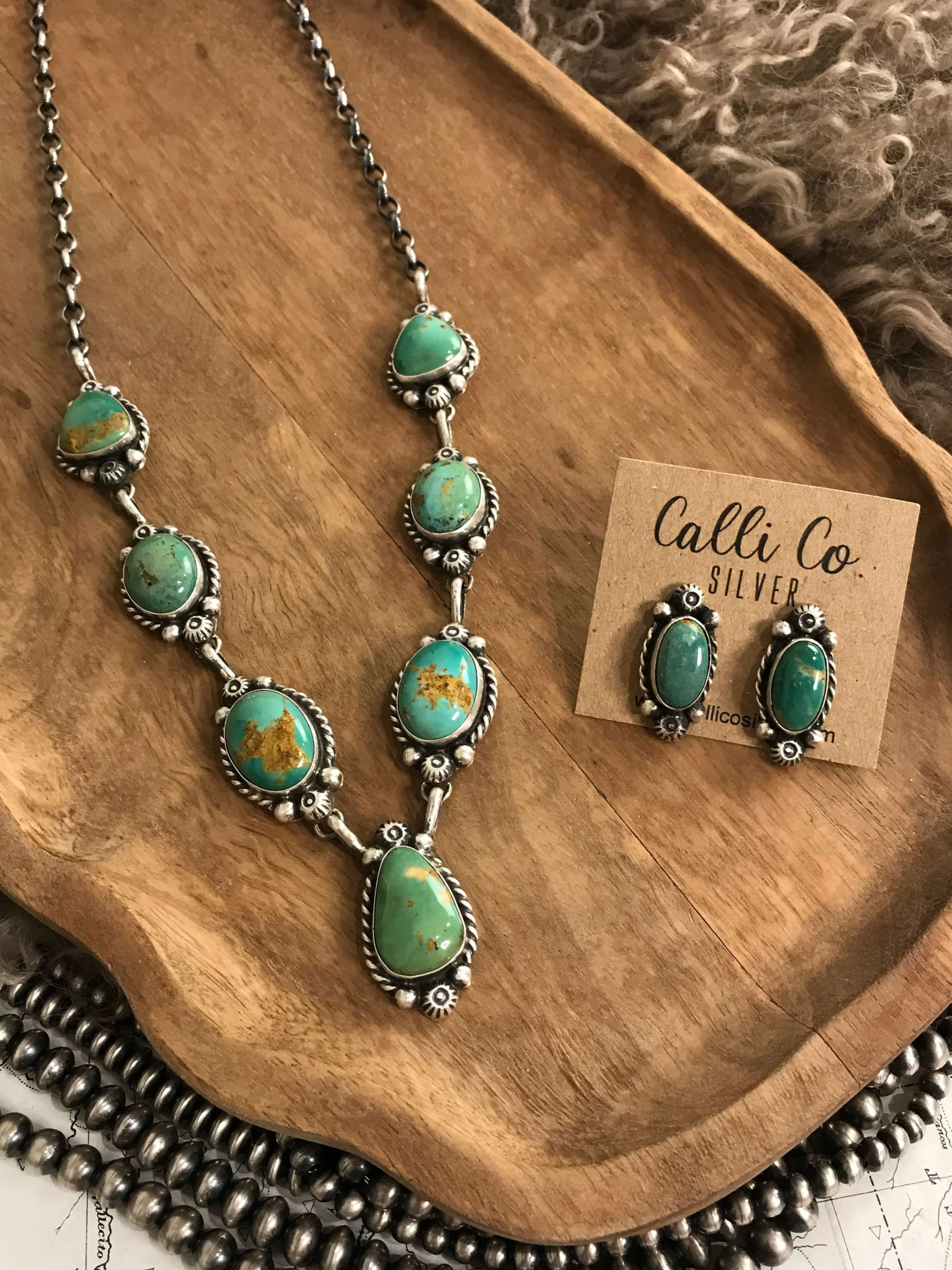 The Isla Turquoise Statement Necklace Set