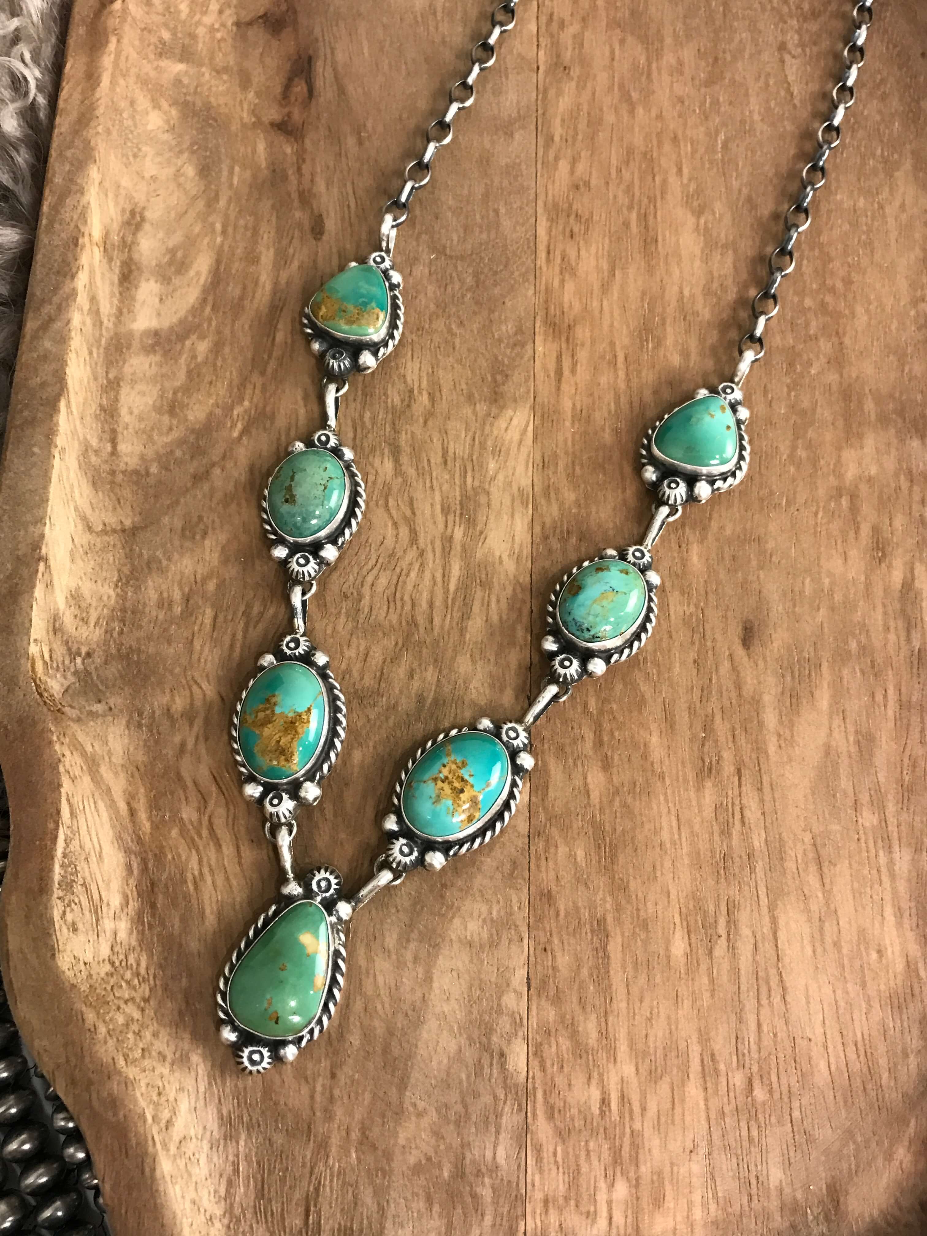 The Isla Turquoise Statement Necklace Set - Image 6