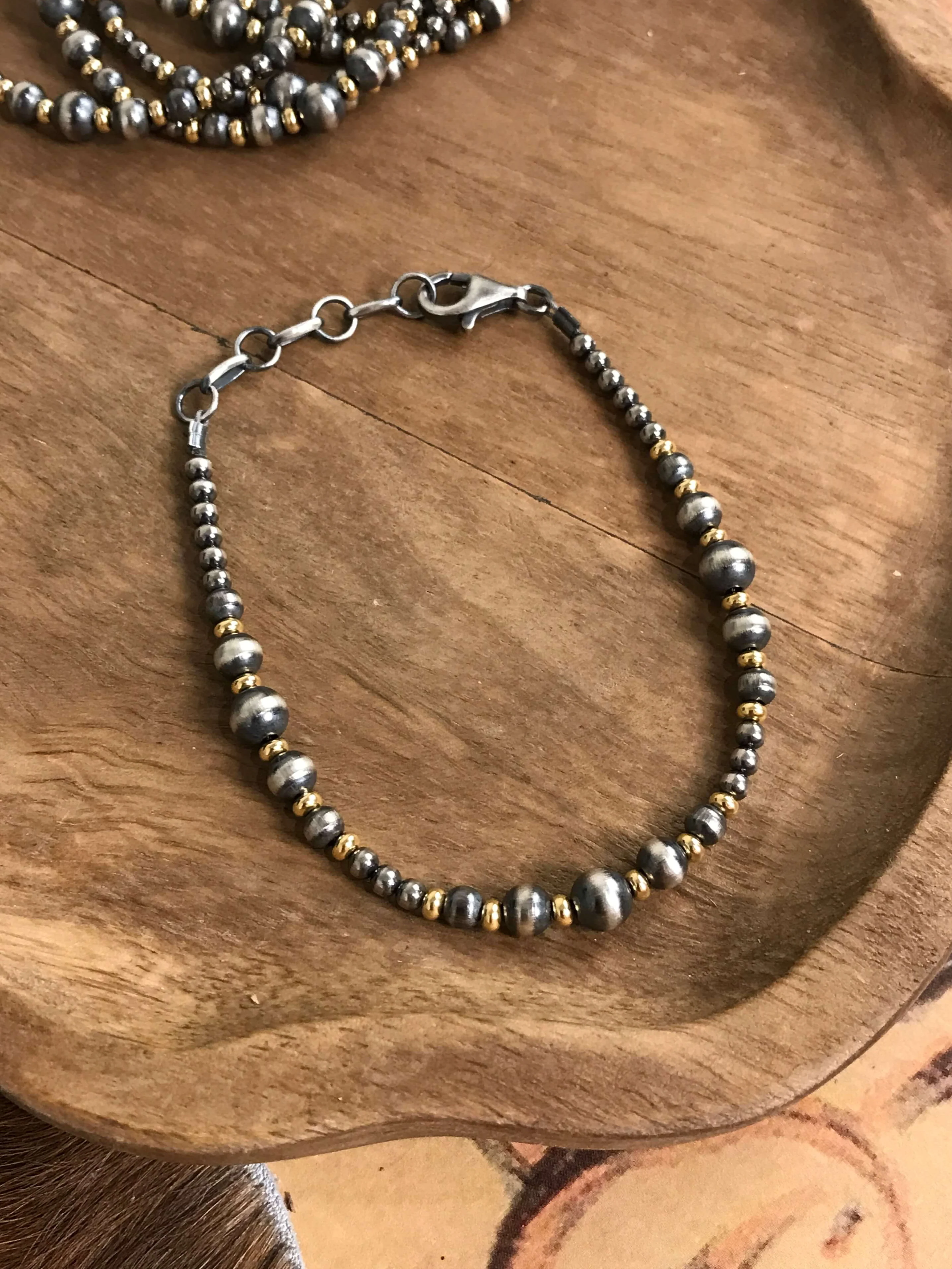 The Jackson Gold + Pearl Bracelet