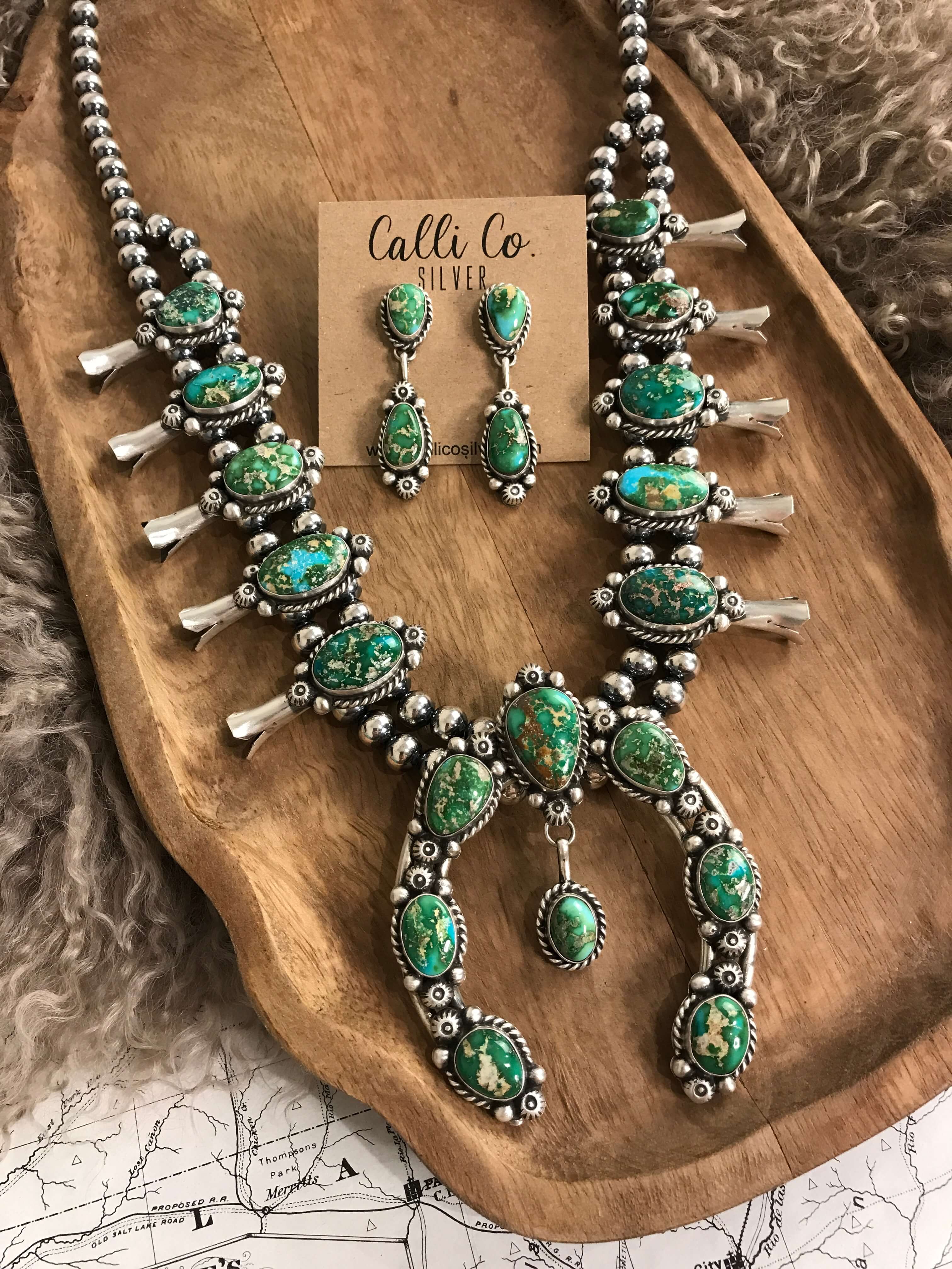 The Josephine Squash Blossom Necklace Set