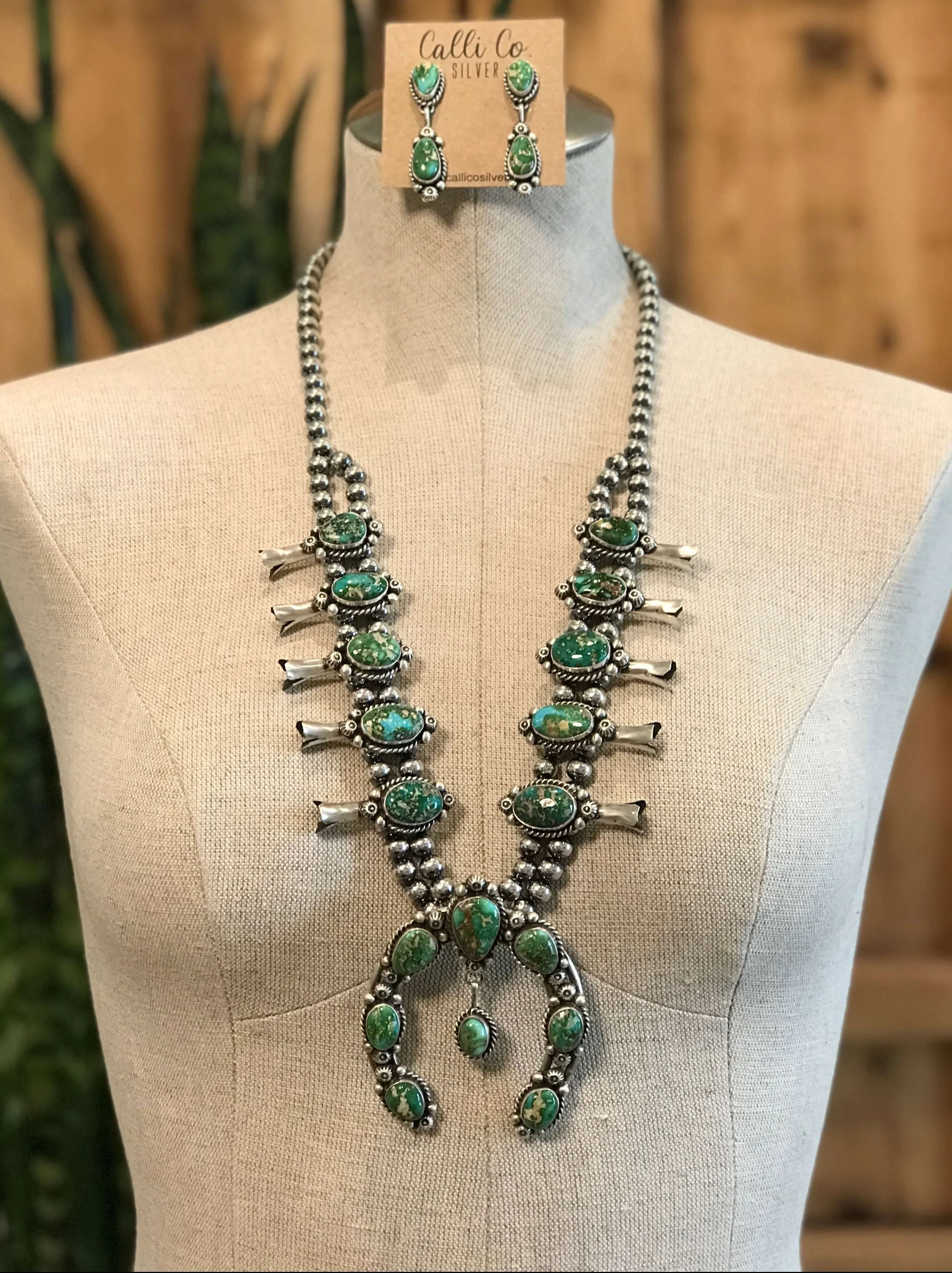 The Josephine Squash Blossom Necklace Set - Image 2