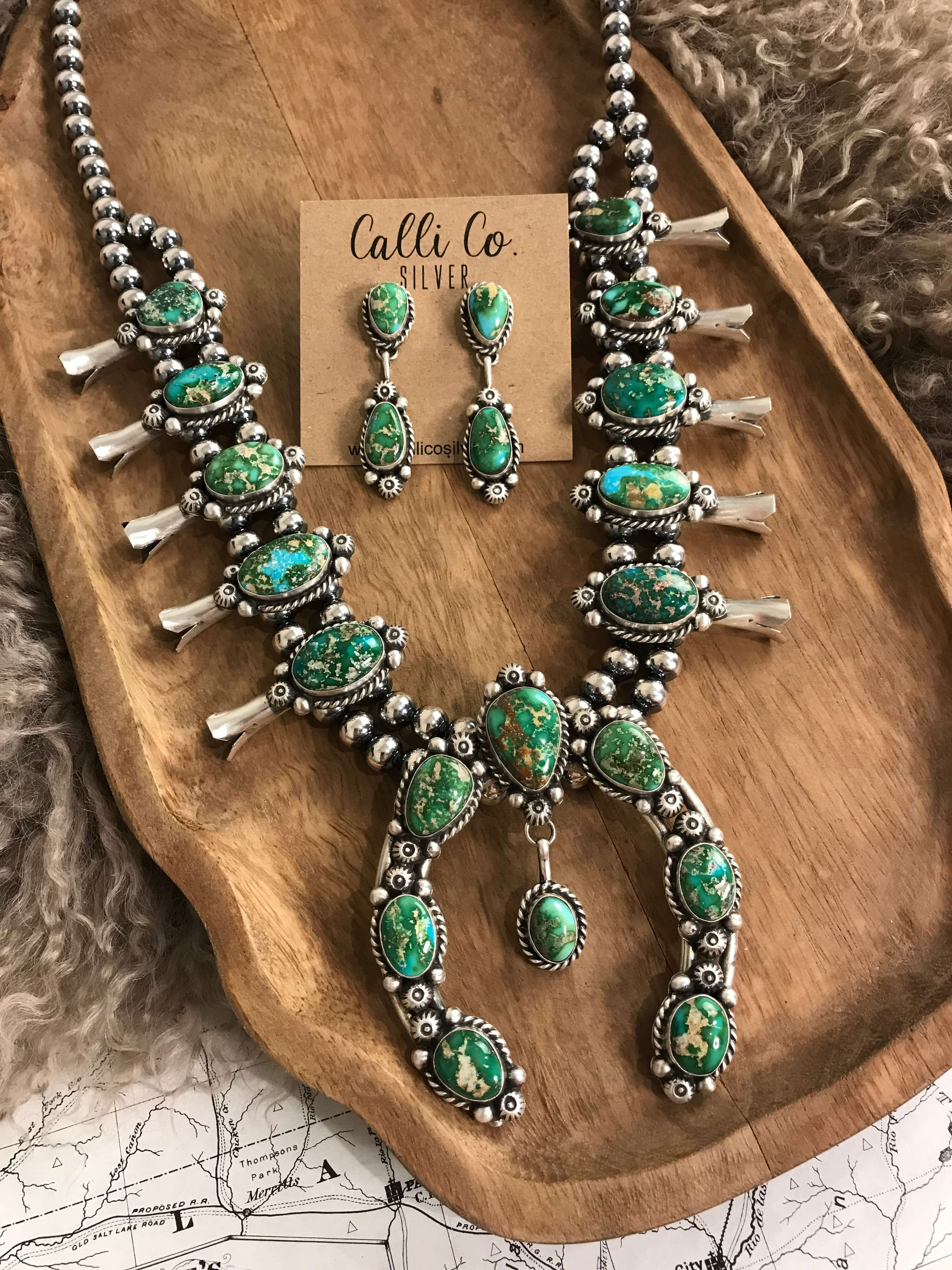 The Josephine Squash Blossom Necklace Set - Image 5