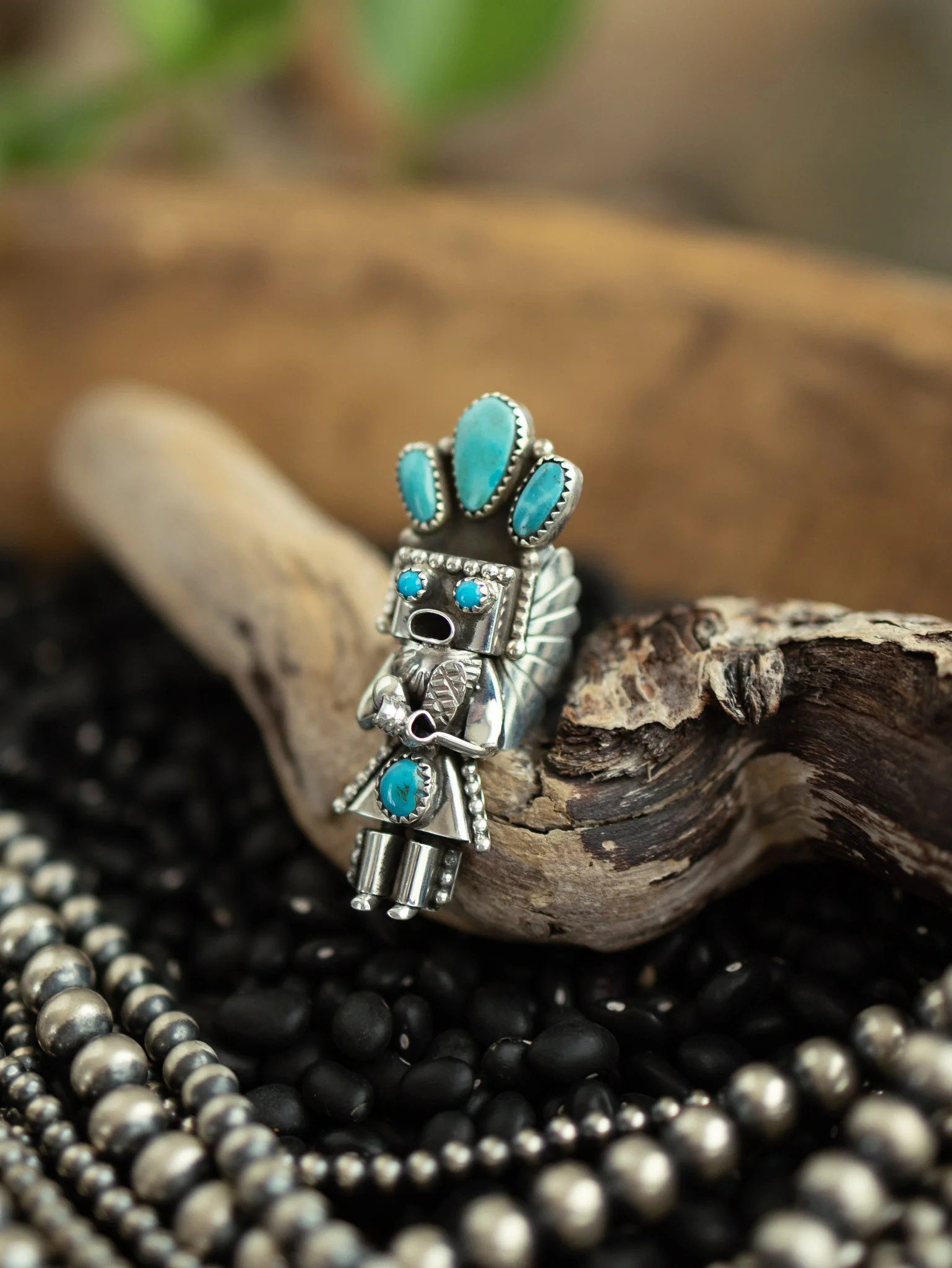 The Kachina Ring 7, Sz 8 - Image 3