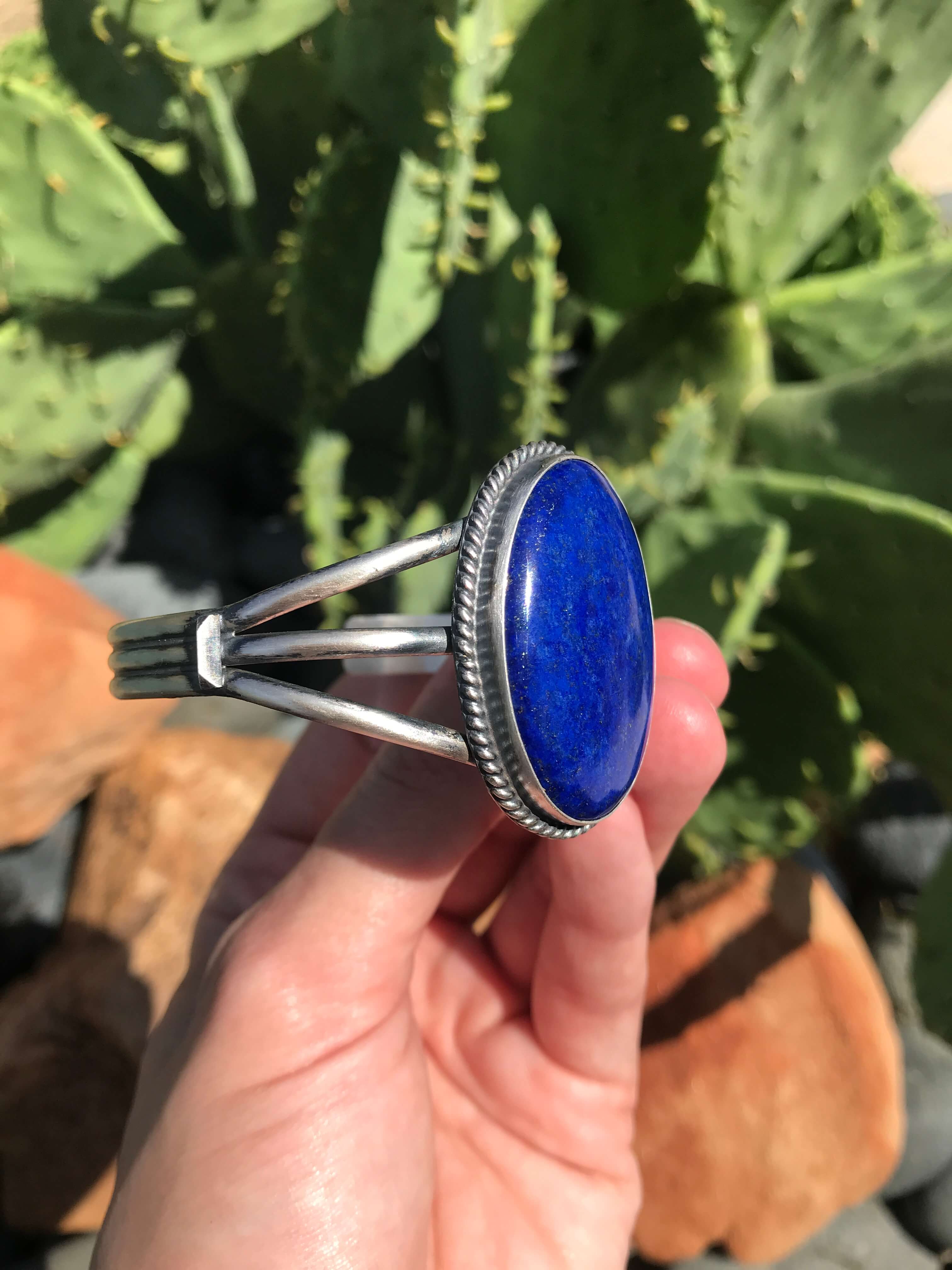 The Kenley Lapis Cuff - Image 4