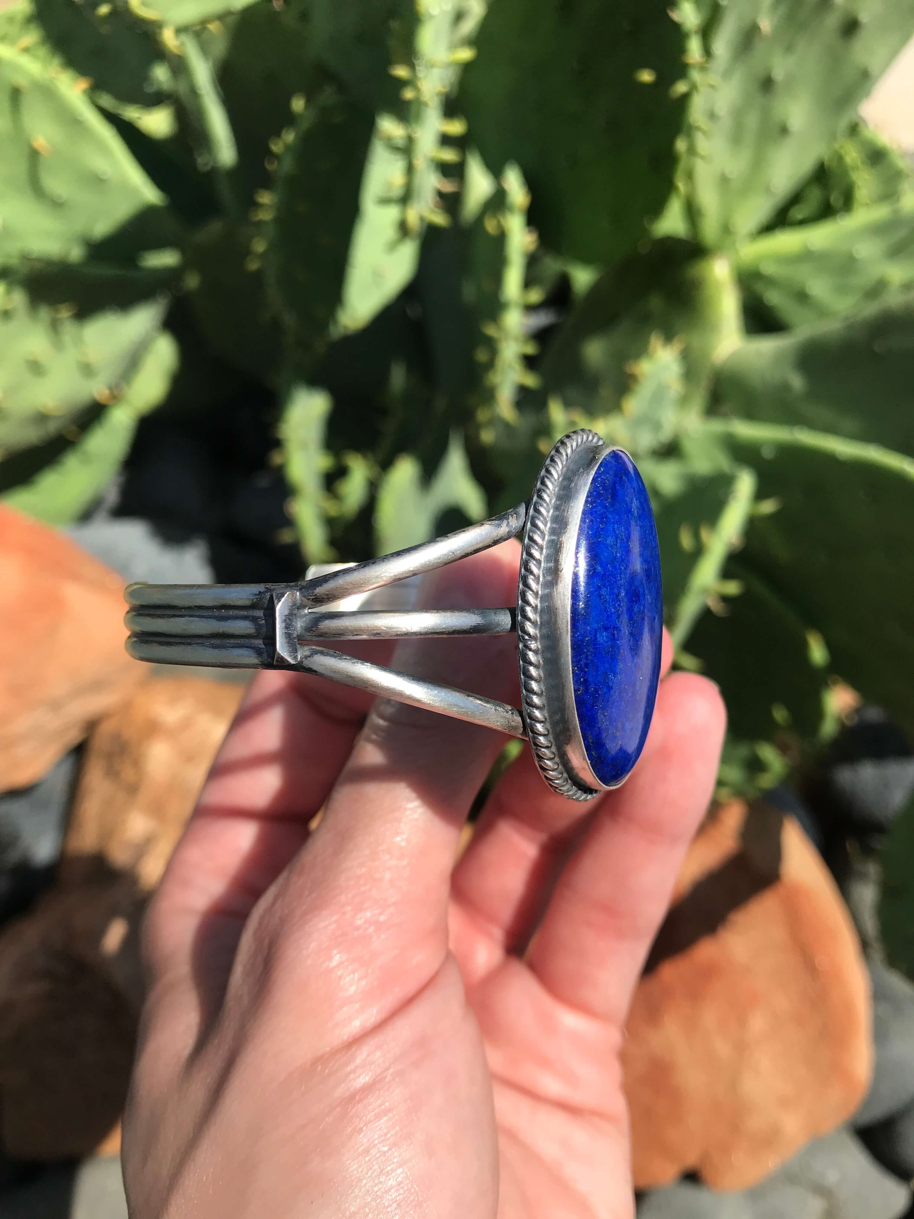 The Kenley Lapis Cuff - Image 5