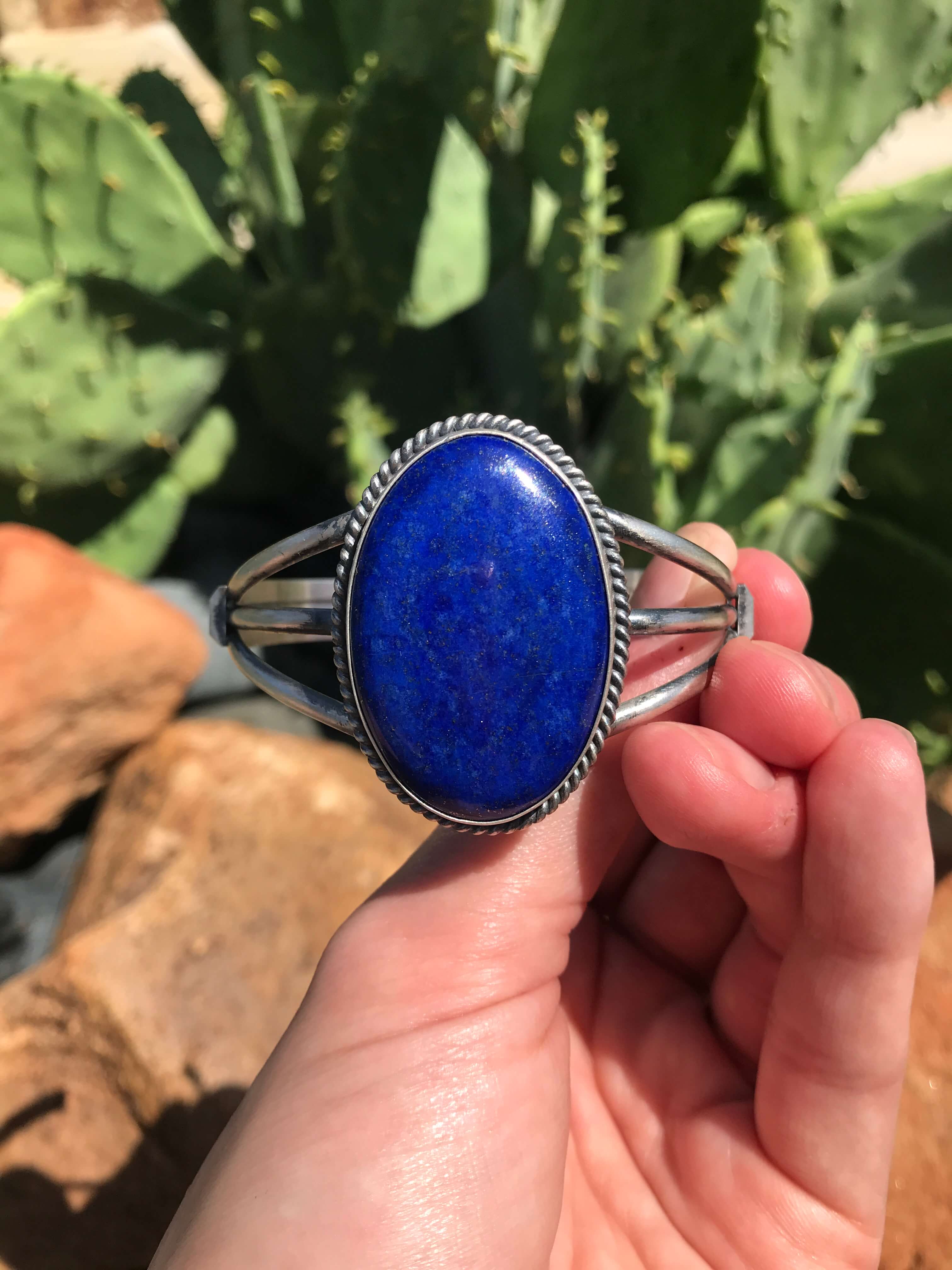 The Kenley Lapis Cuff - Image 6
