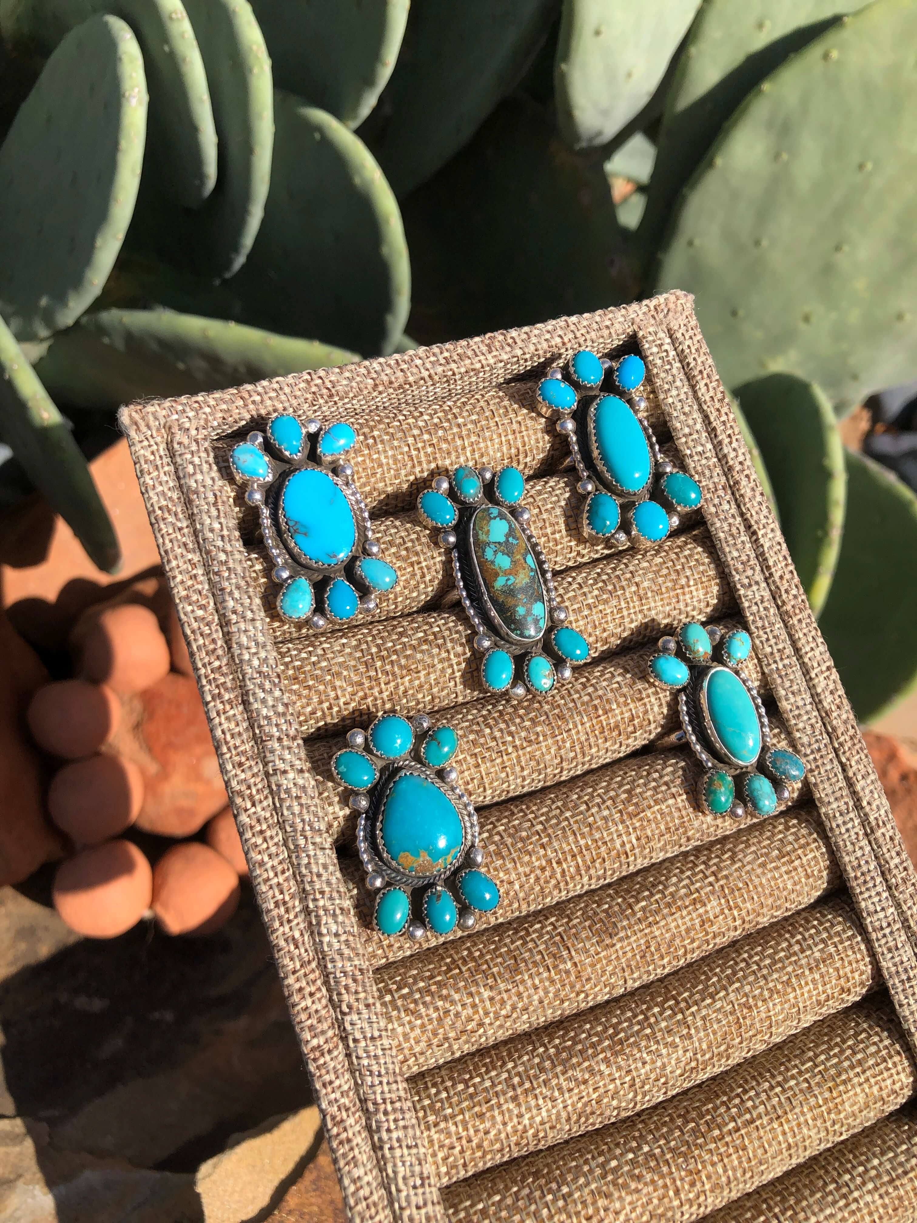 The Kenova Adjustable Turquoise Rings - Image 5