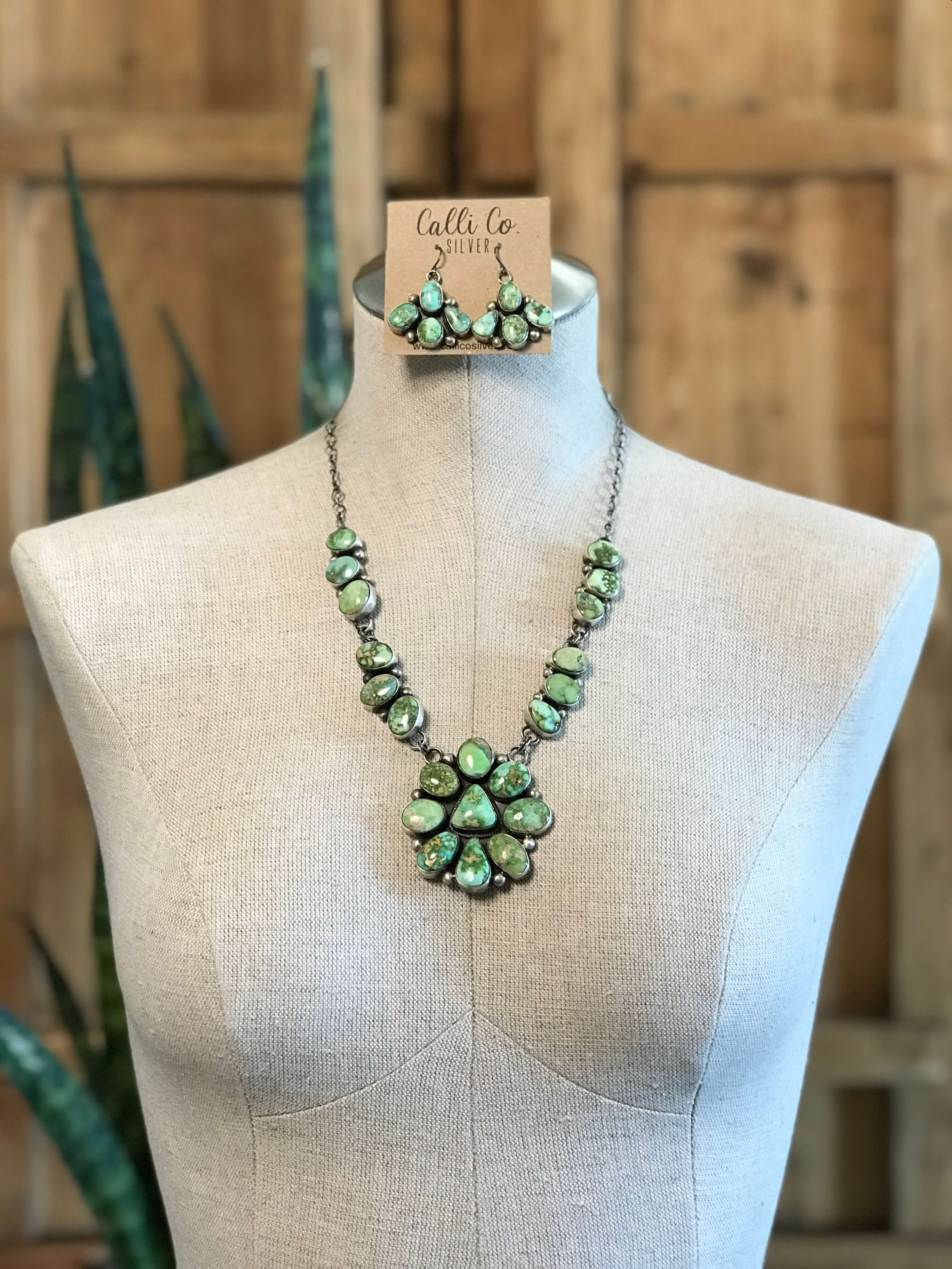 The Kingstown Turquoise Statement Necklace Set - Image 3