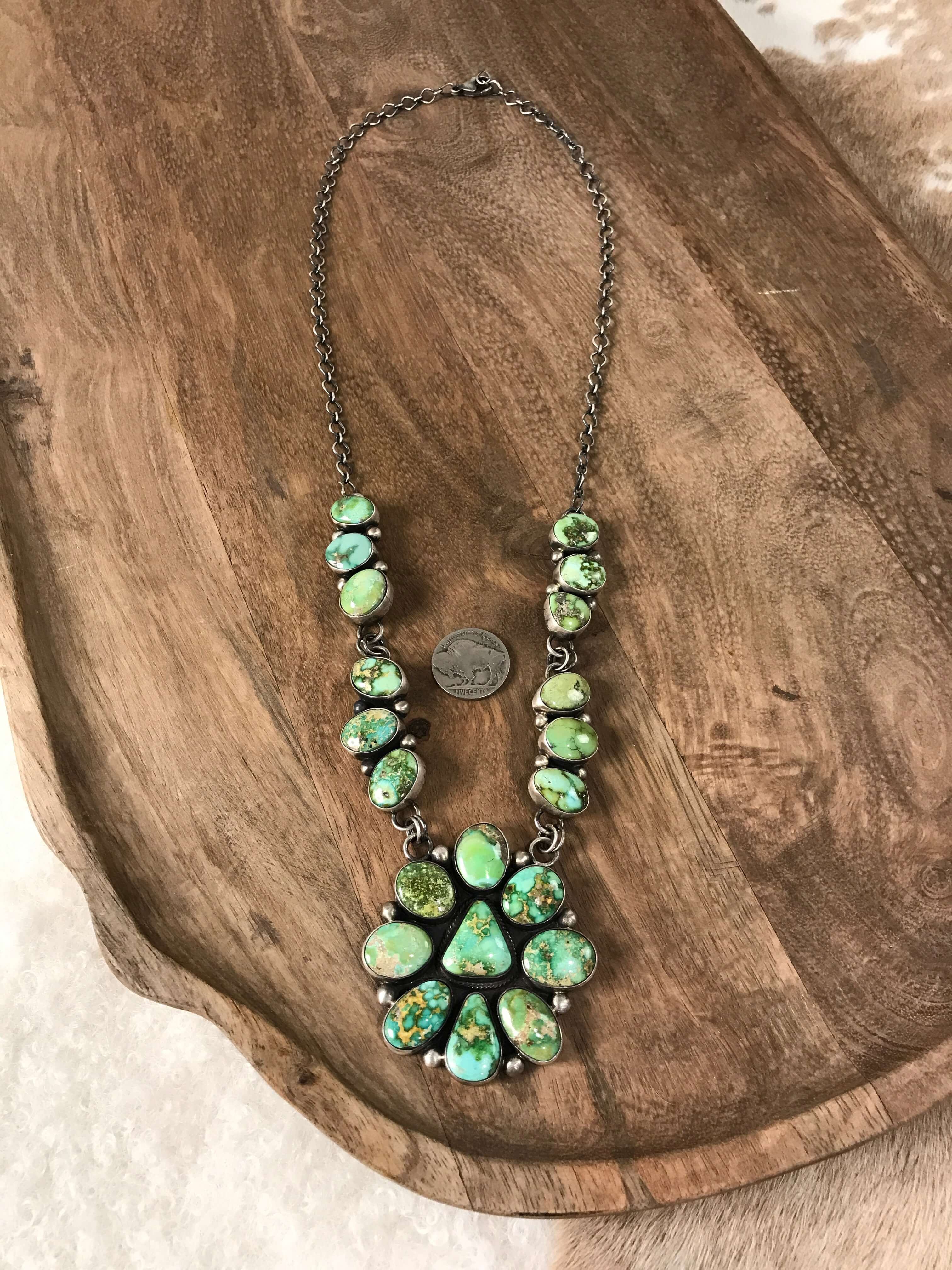 The Kingstown Turquoise Statement Necklace Set - Image 6