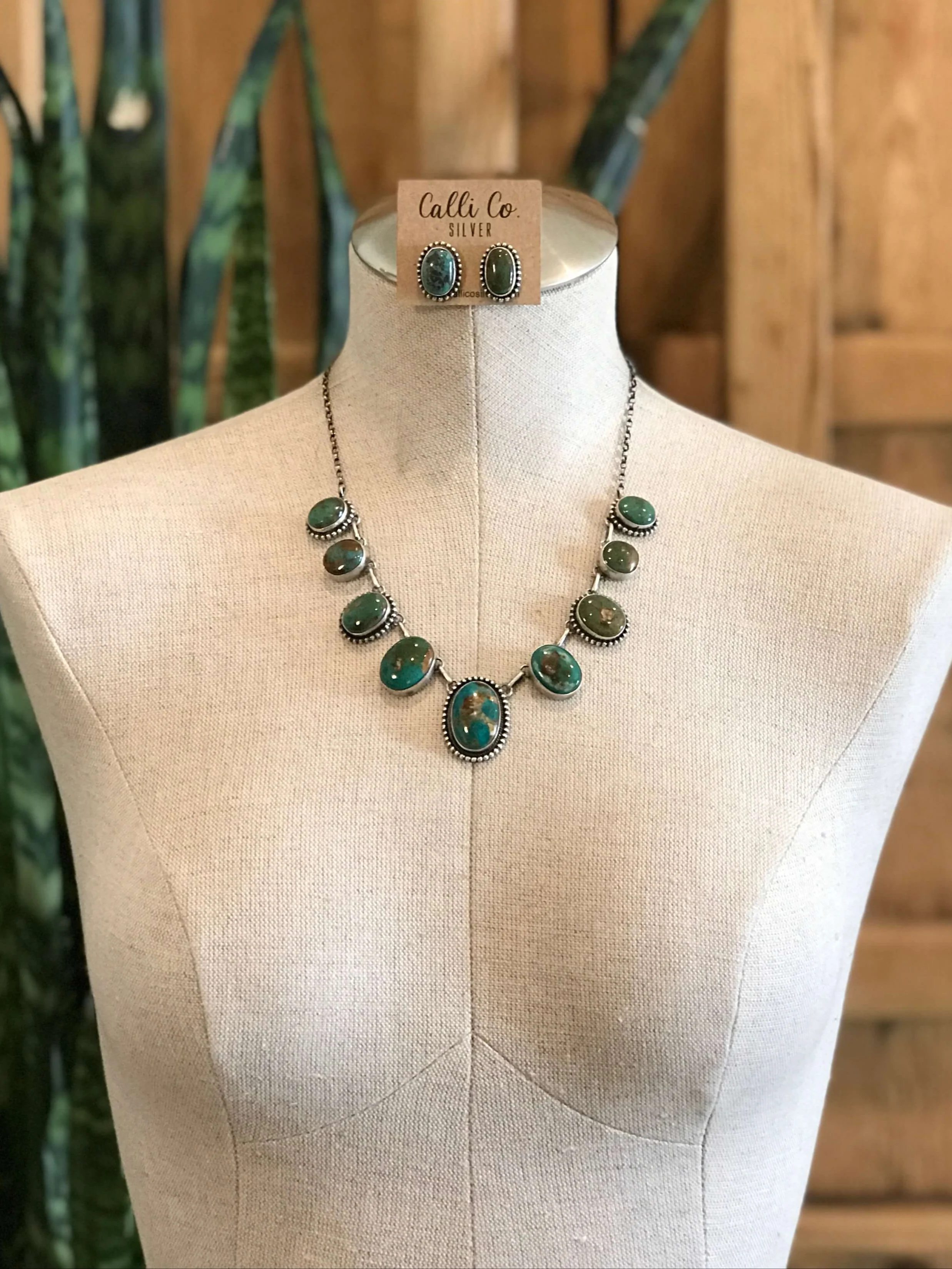The Kiowa Turquoise Statement Necklace - Image 2
