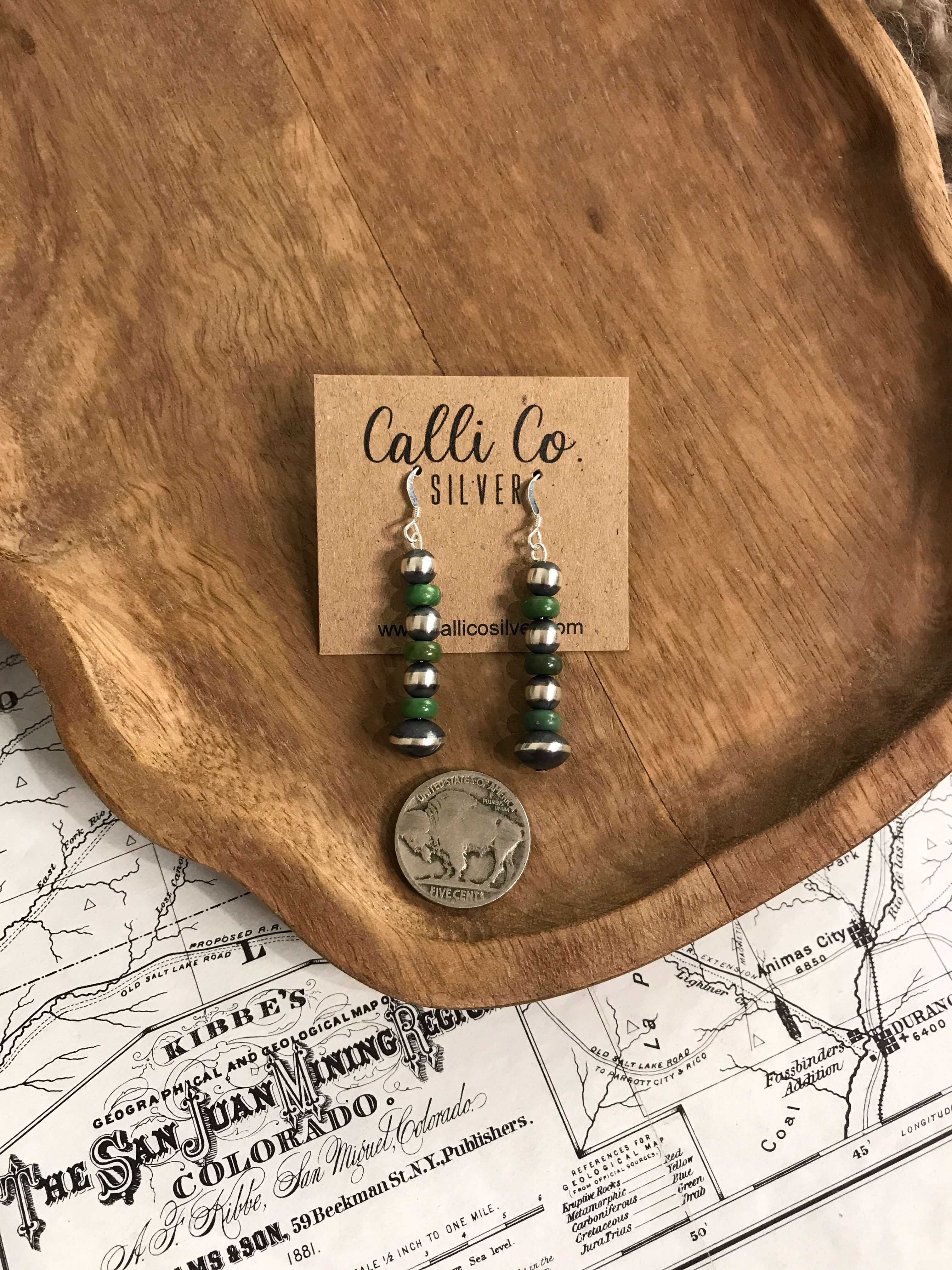 The Kipawa Earrings in Green - Image 2
