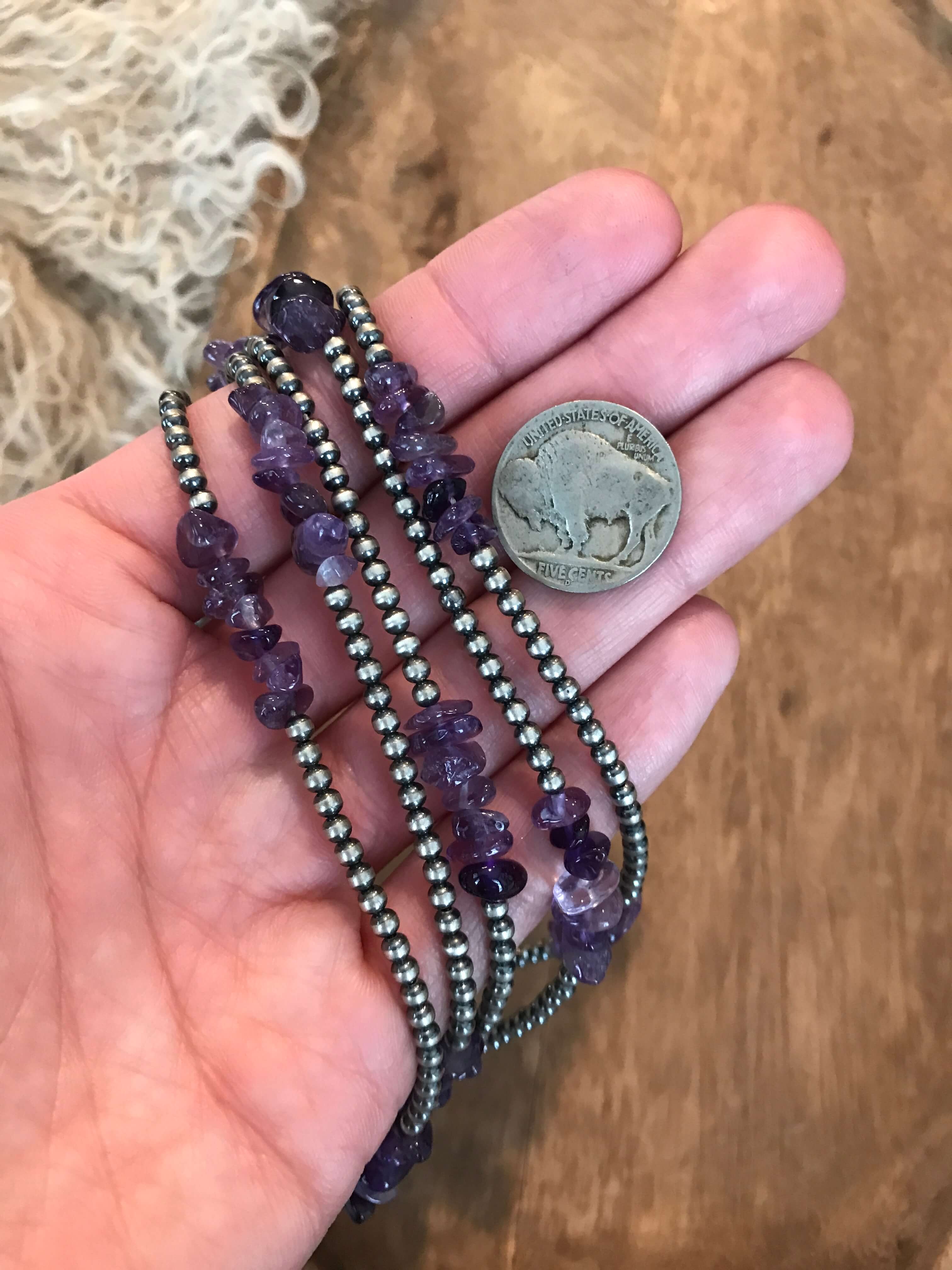 The Klien Necklace in Amethyst, 26” - Image 3