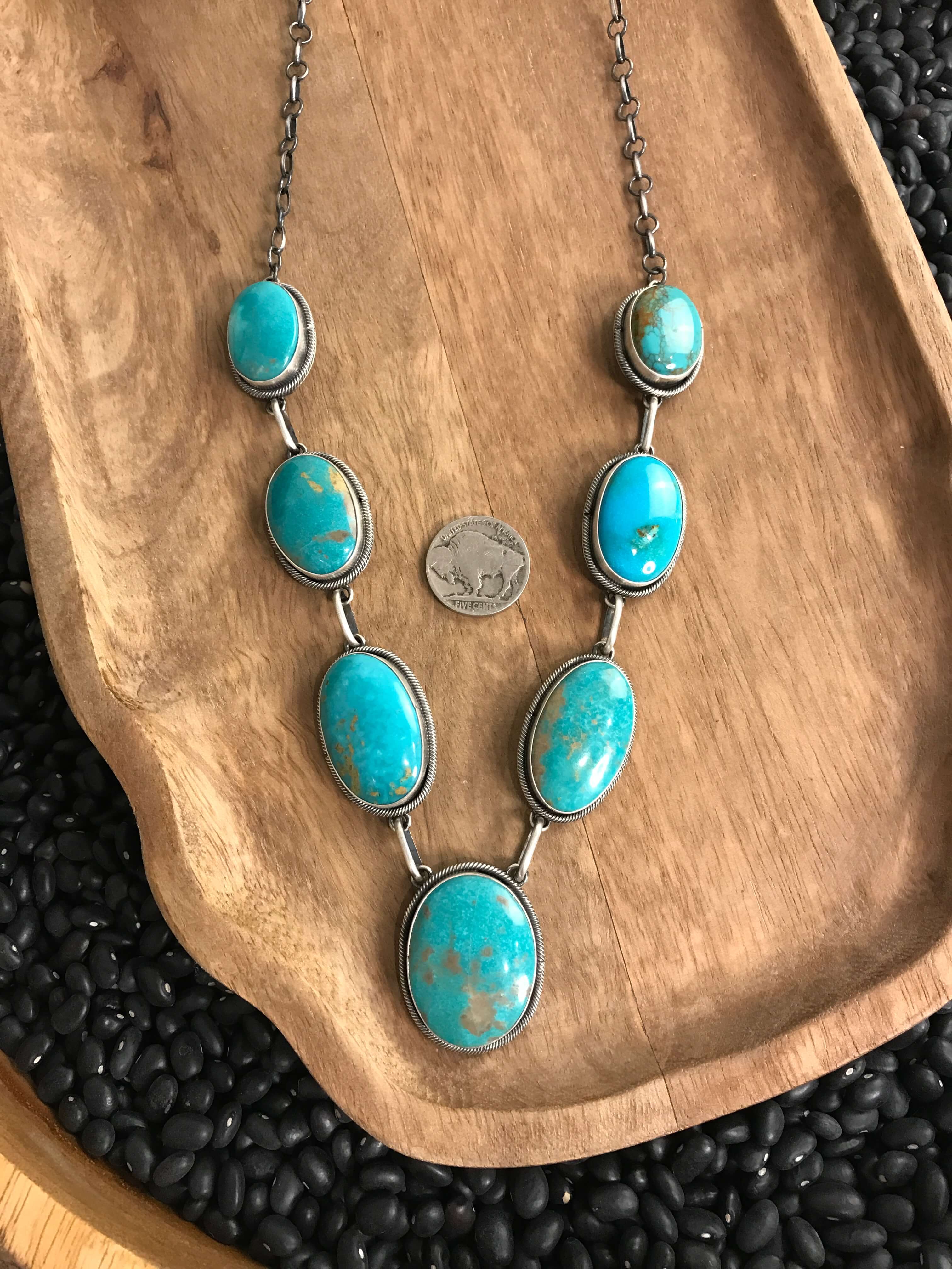 The Lamesa Turquoise Statement Necklace - Image 3