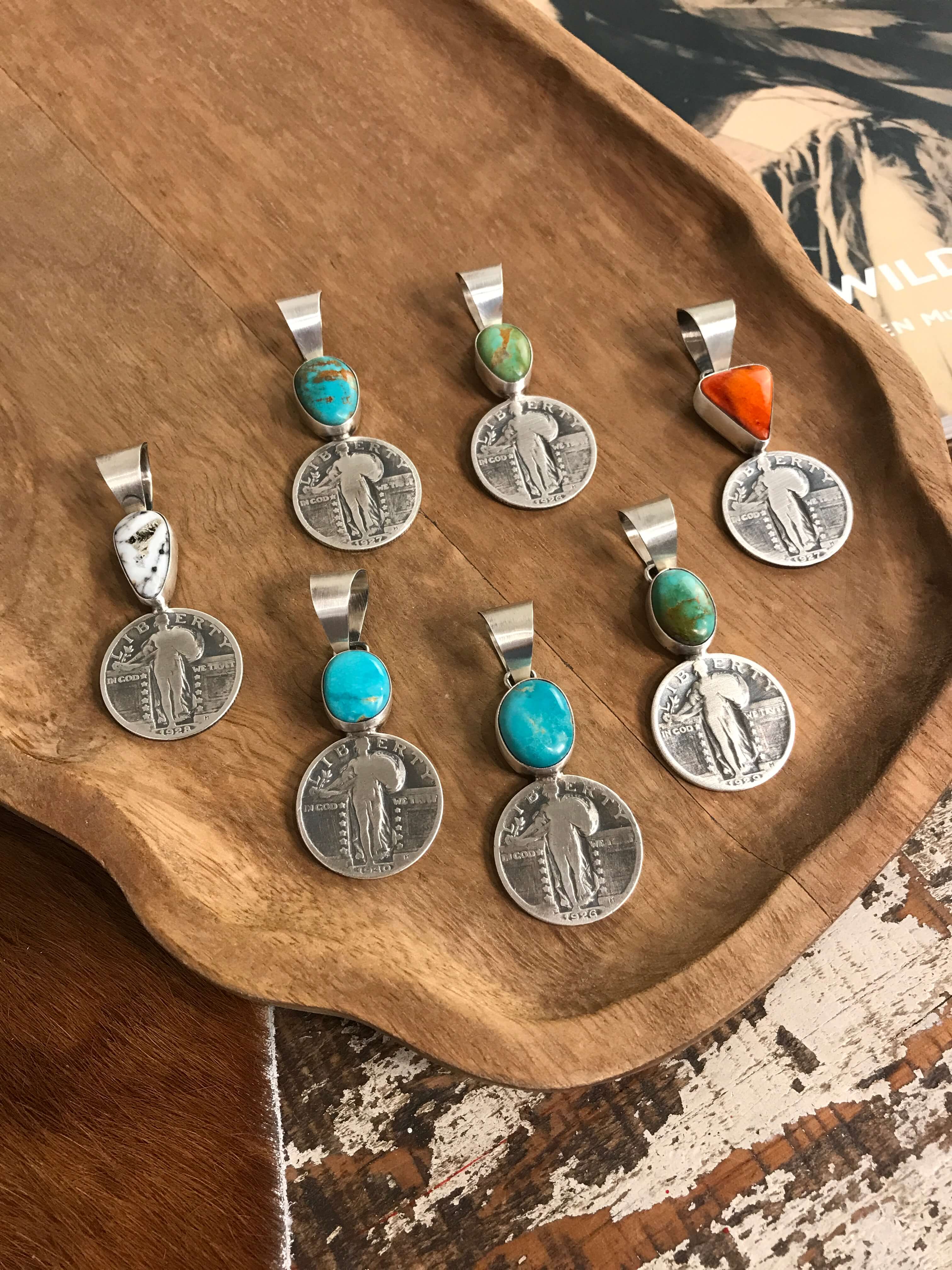 The Liberty Quarter Pendants