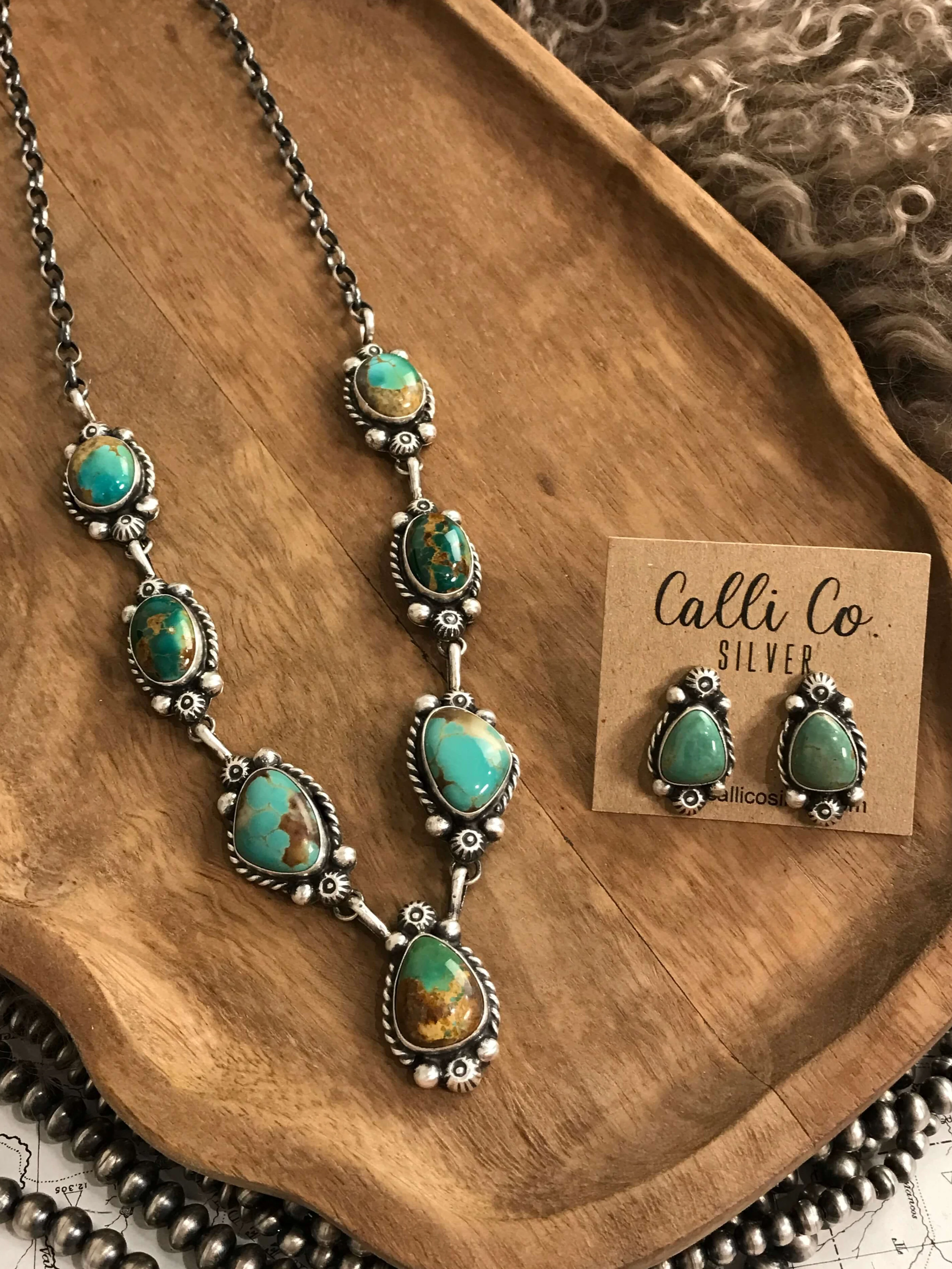 The Mae Turquoise Statement Necklace Set