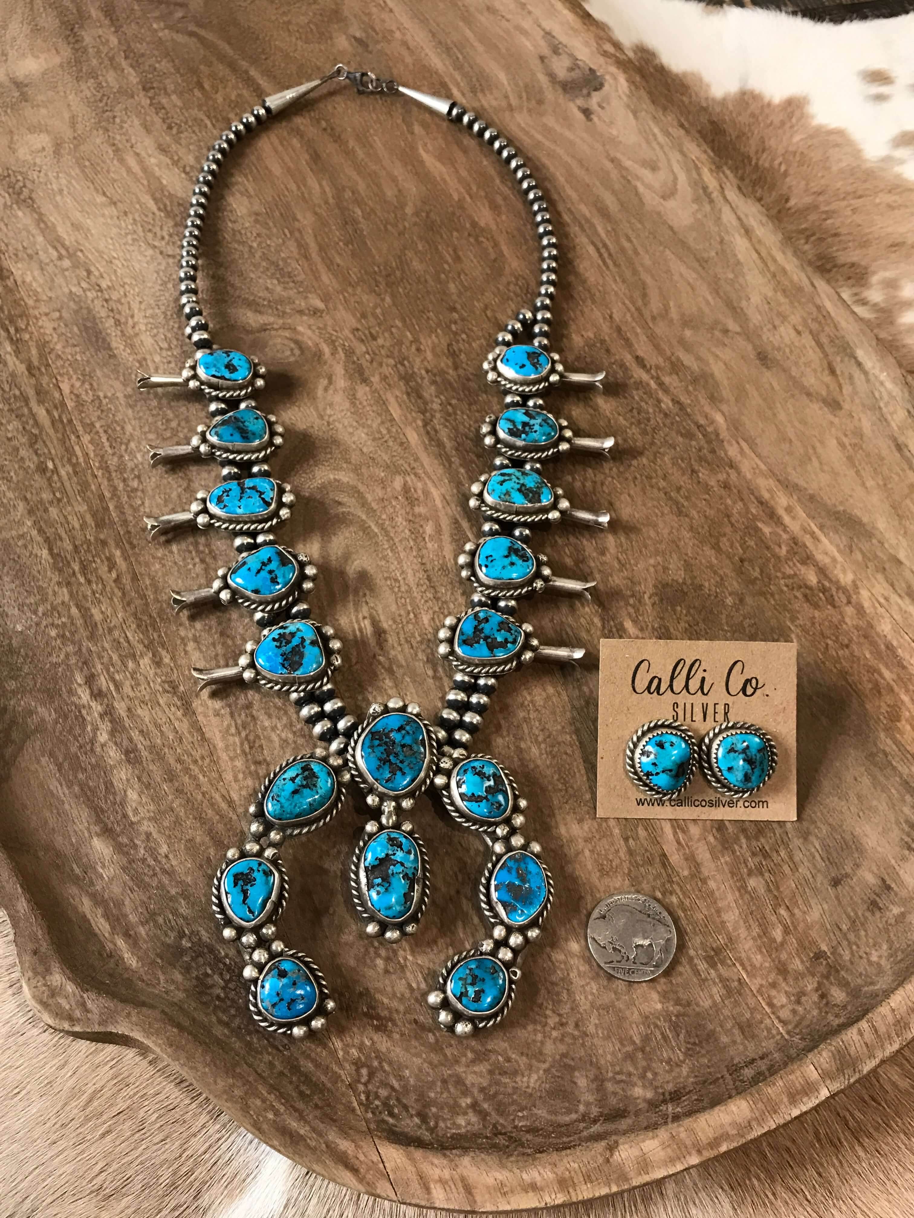 The Mascotte Squash Blossom Necklace Set - Image 3