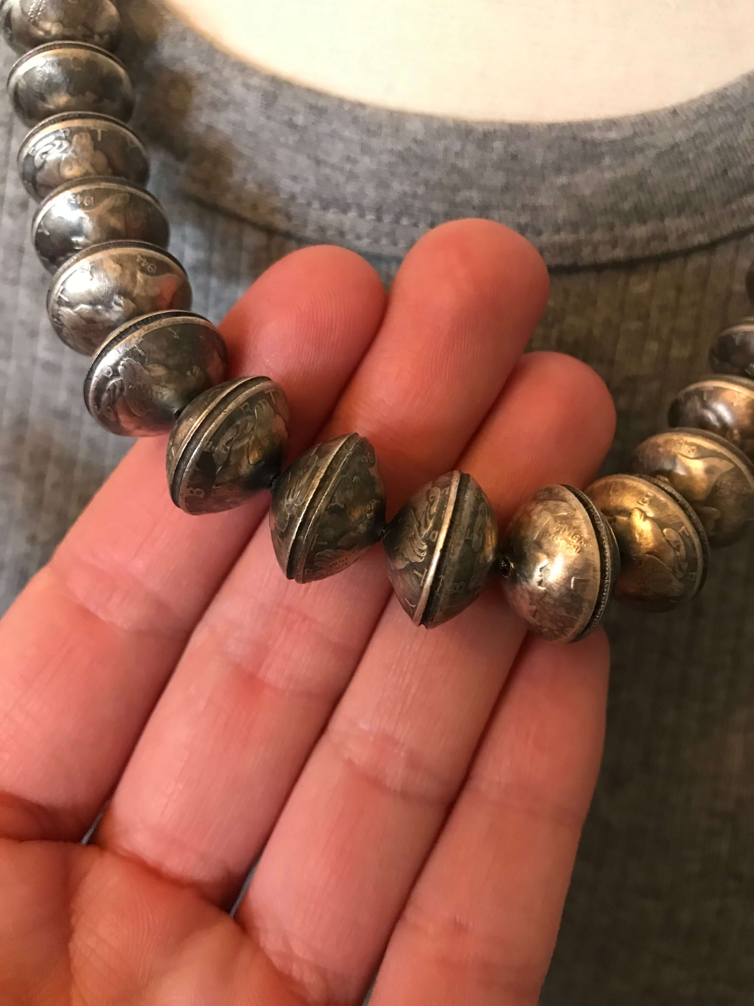 The Mercury Dime Pearl Necklace, 23" - Image 4