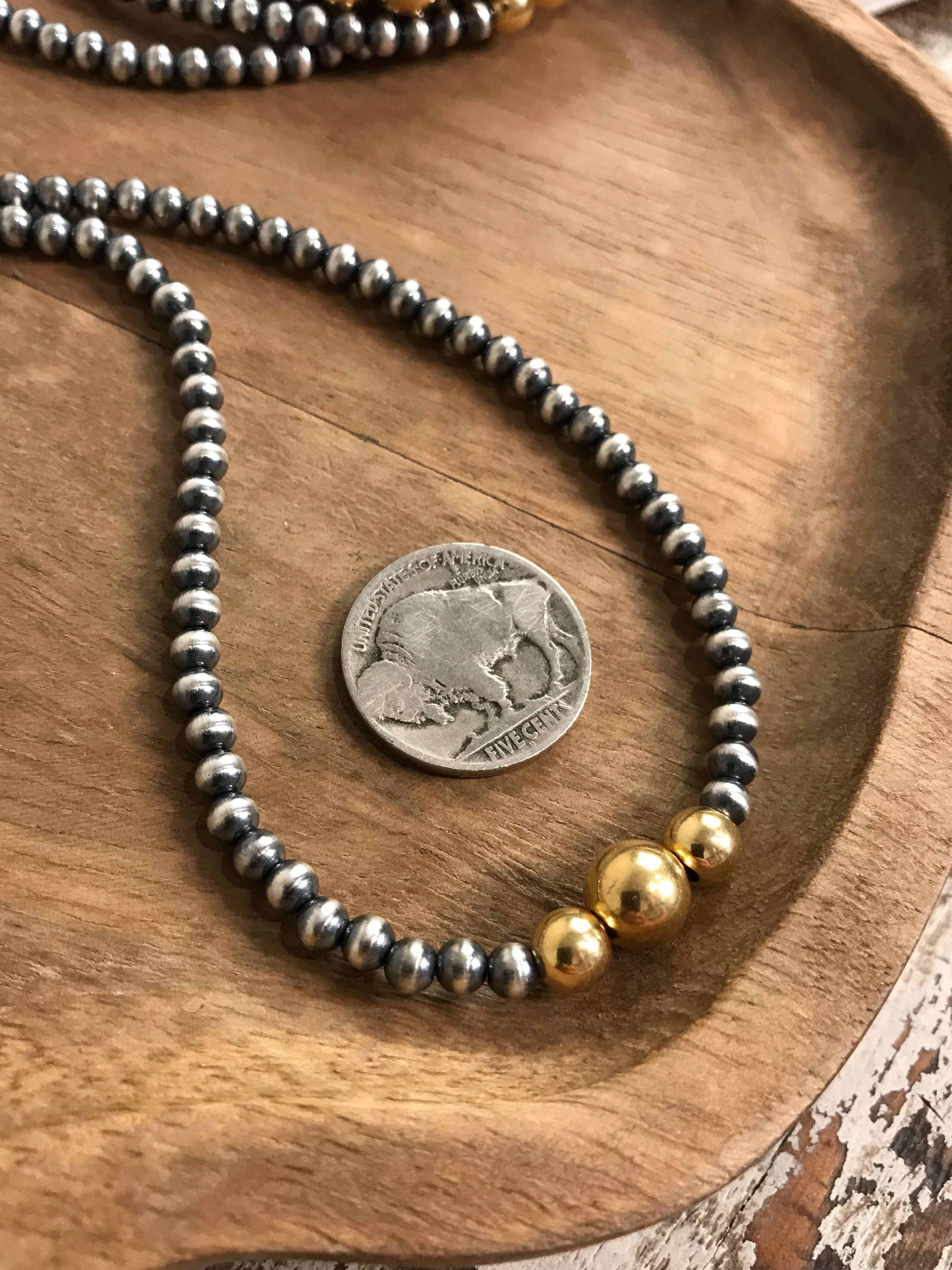 The Merrick Gold + Pearl Necklace - Image 5