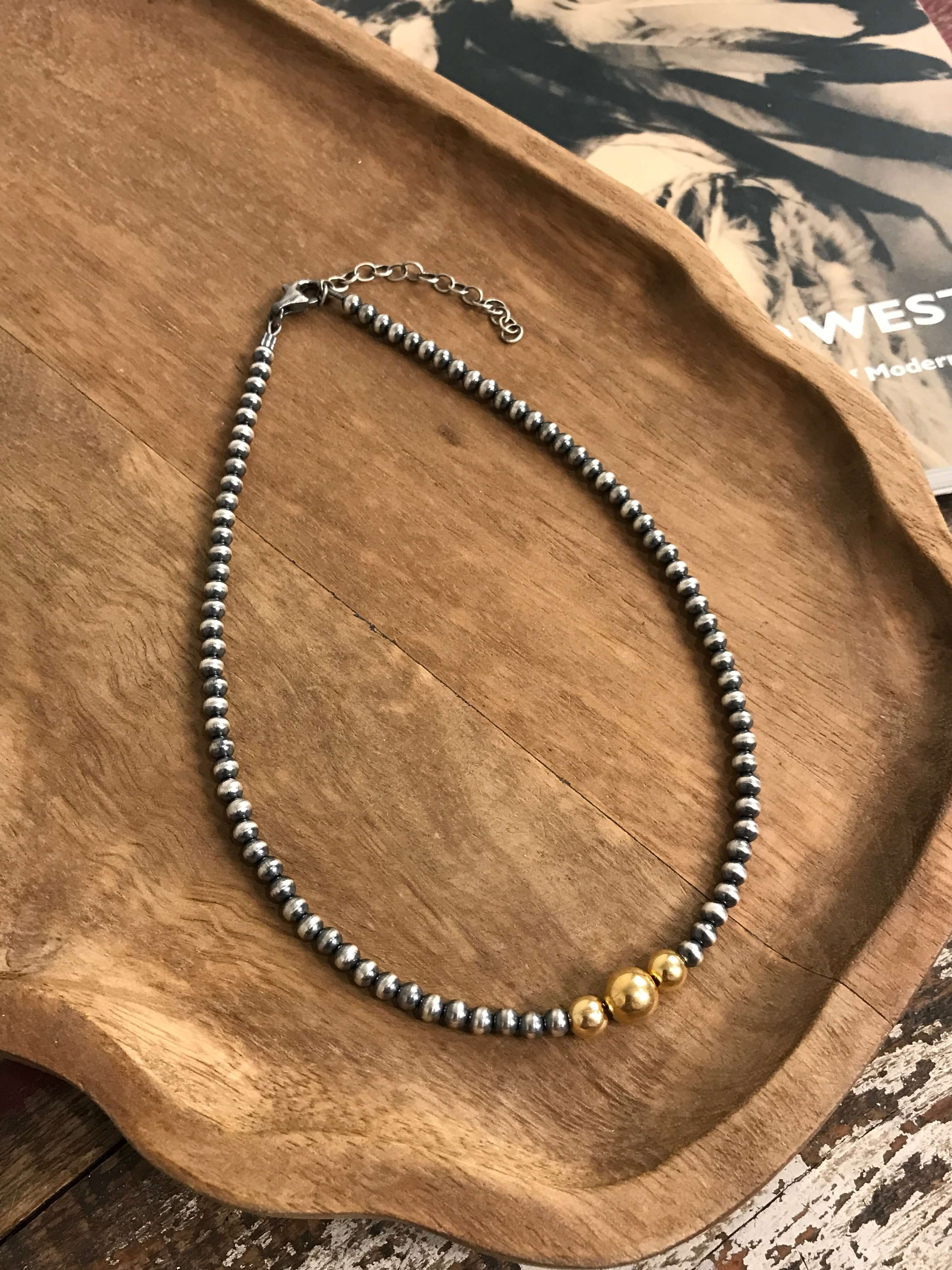The Merrick Gold + Pearl Necklace - Image 7