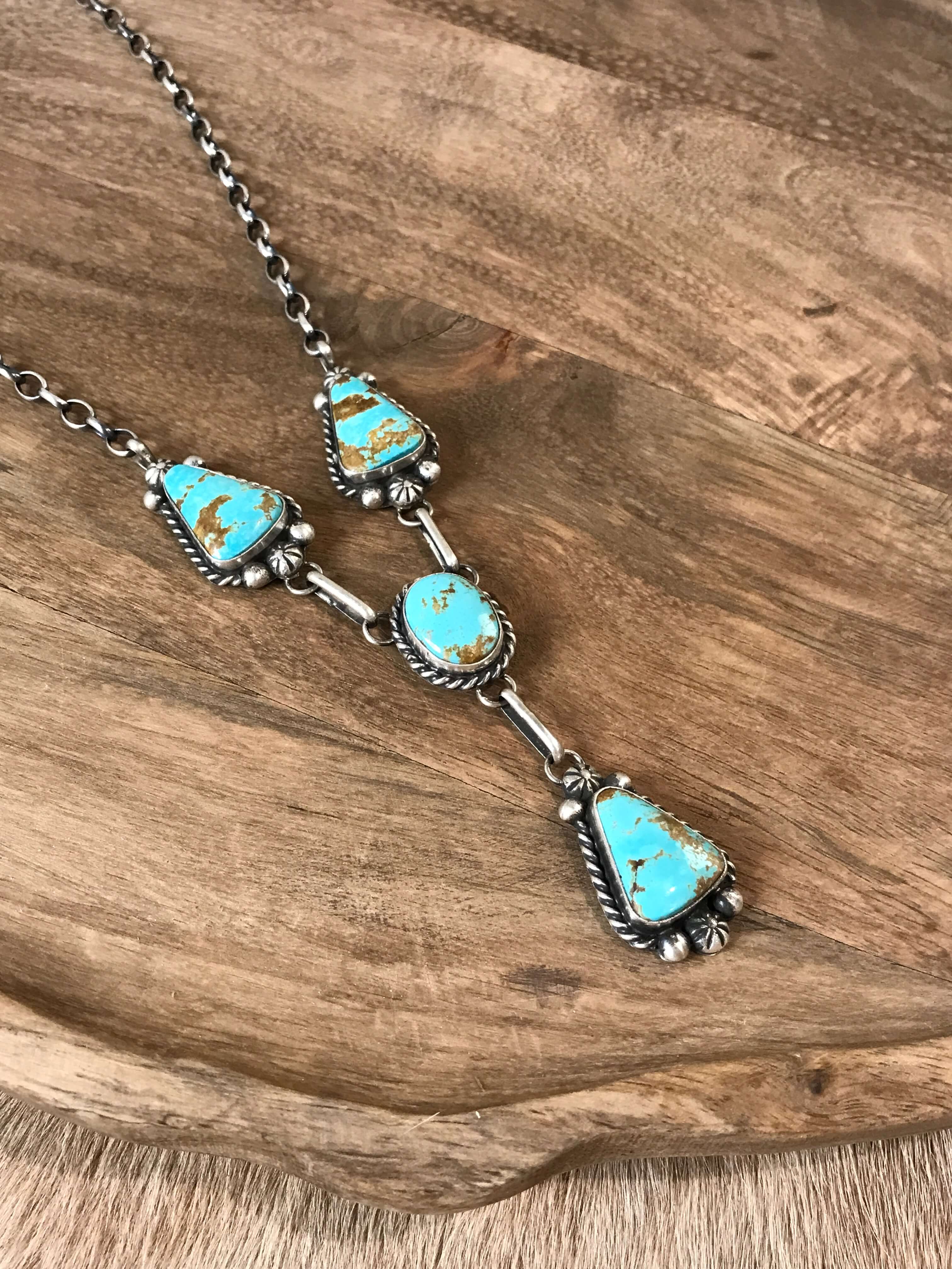 The Mills Turquoise Lariat Necklace Set - Image 6