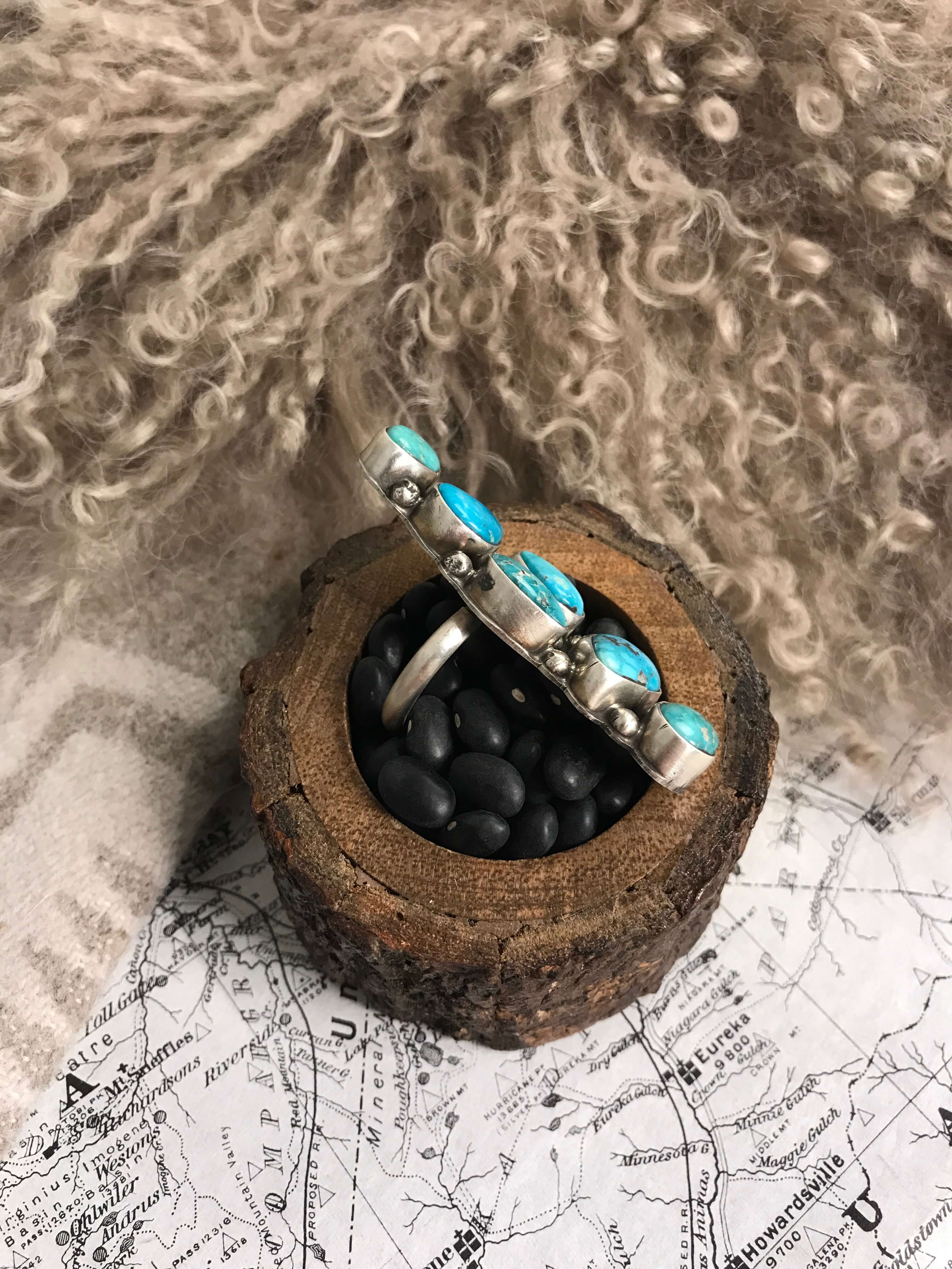 The Milpitas Adjustable Turquoise Ring - Image 2
