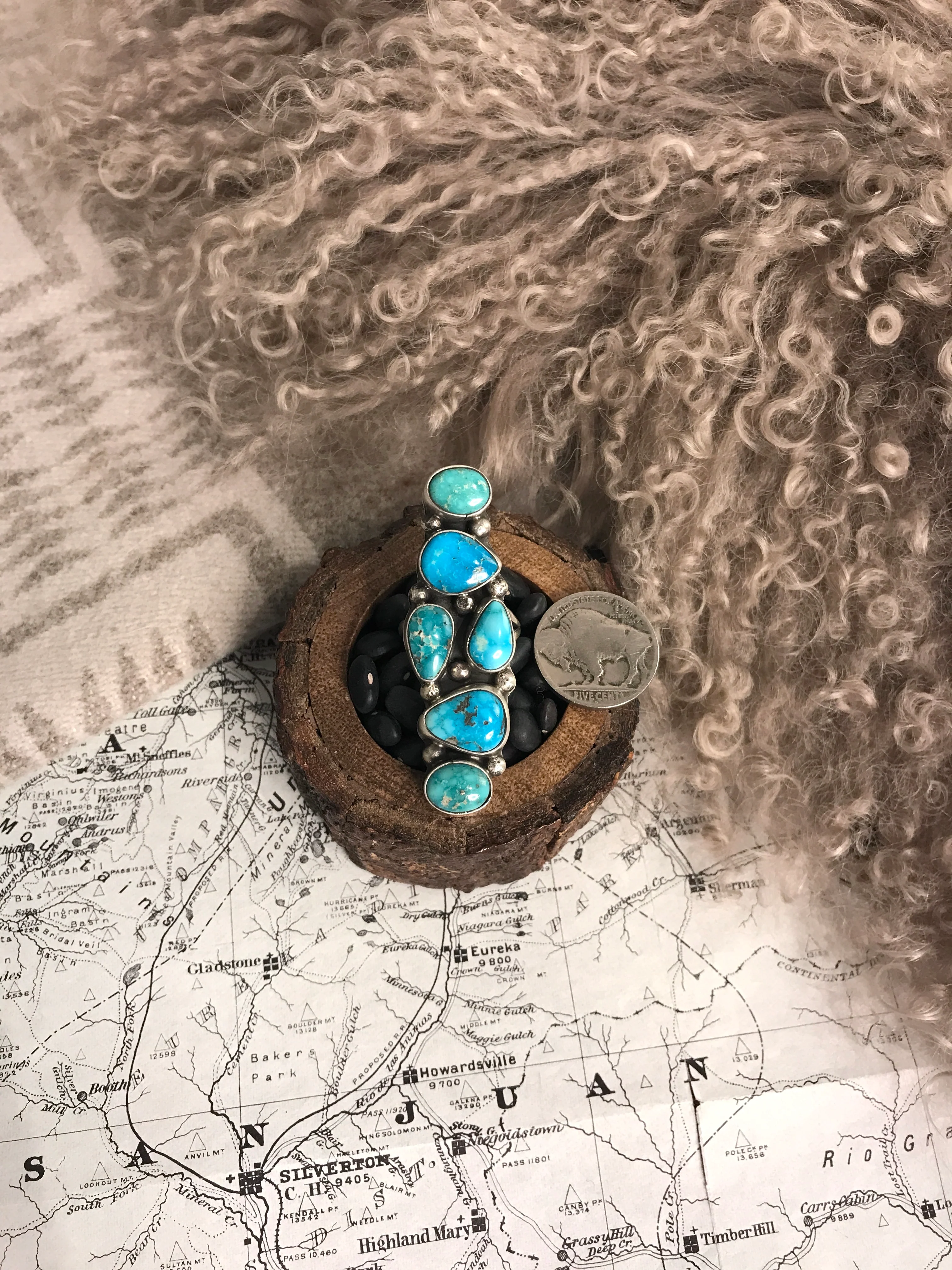 The Milpitas Adjustable Turquoise Ring - Image 3