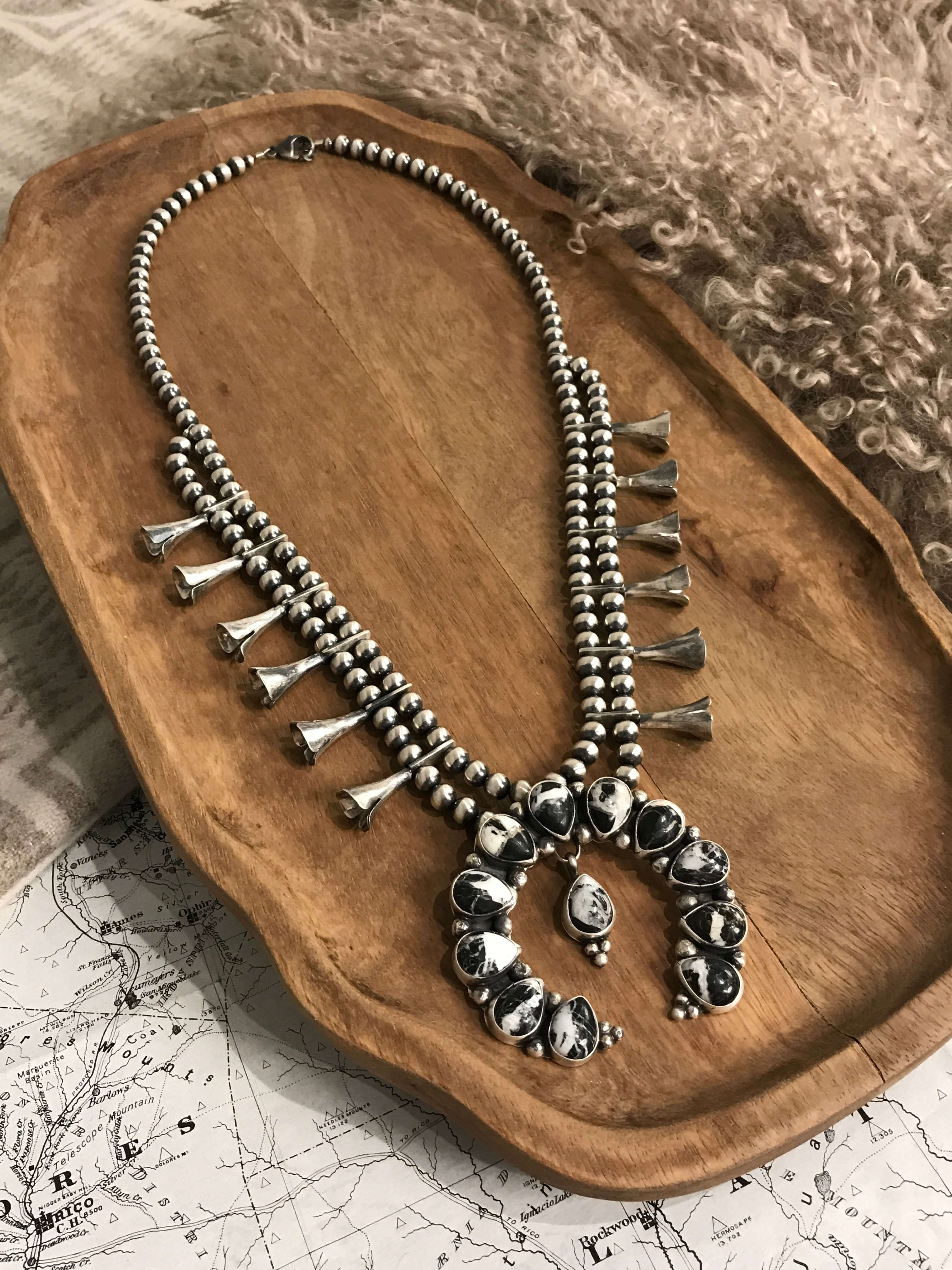 The Monarch Squash Blossom Necklace - Image 4