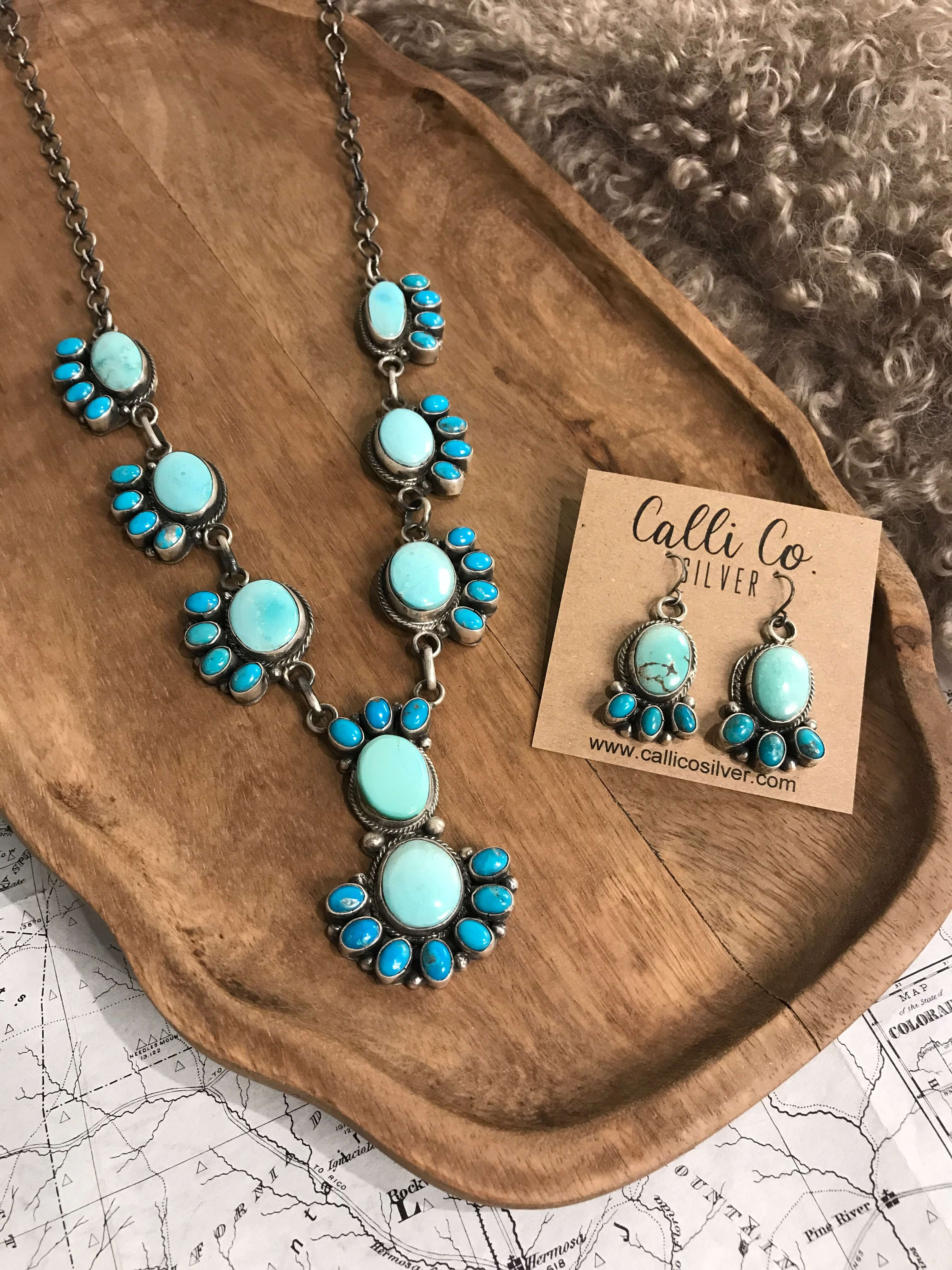 The Montage Turquoise Statement Necklace Set
