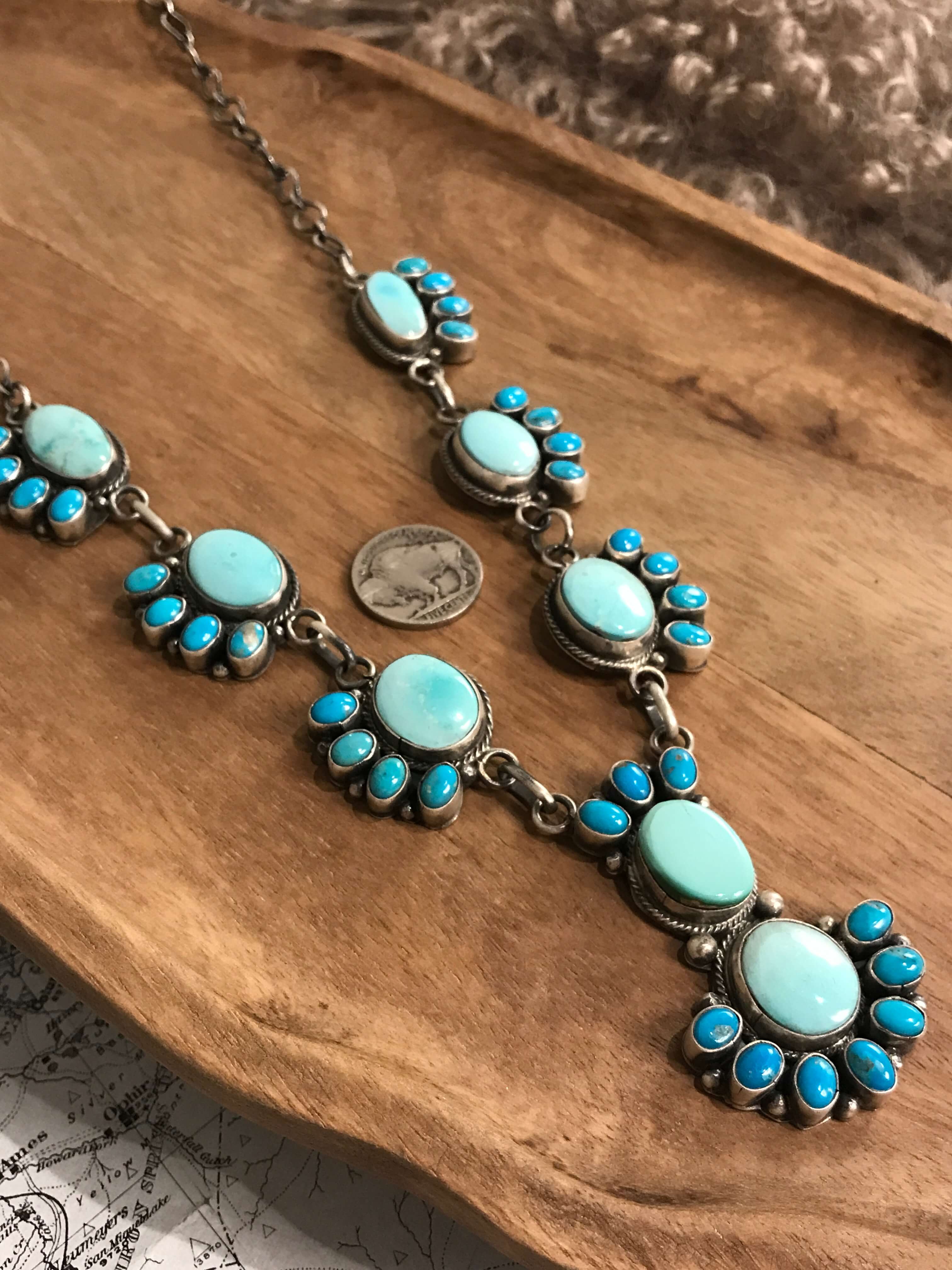 The Montage Turquoise Statement Necklace Set - Image 6